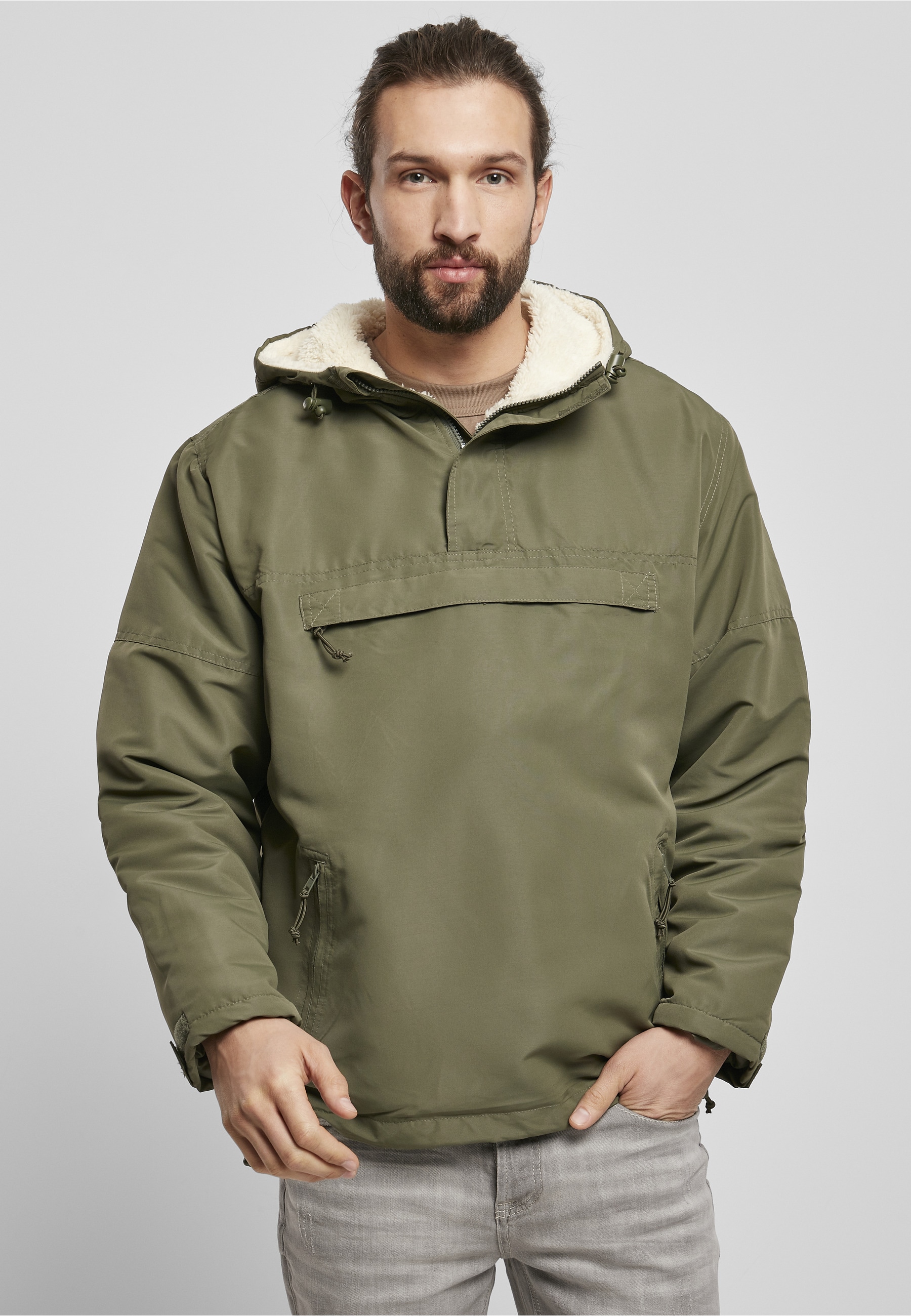 Brandit Allwetterjacke »Brandit Herren Windbreaker Sherpa« 1 Stk. tlg. mit Kapuze