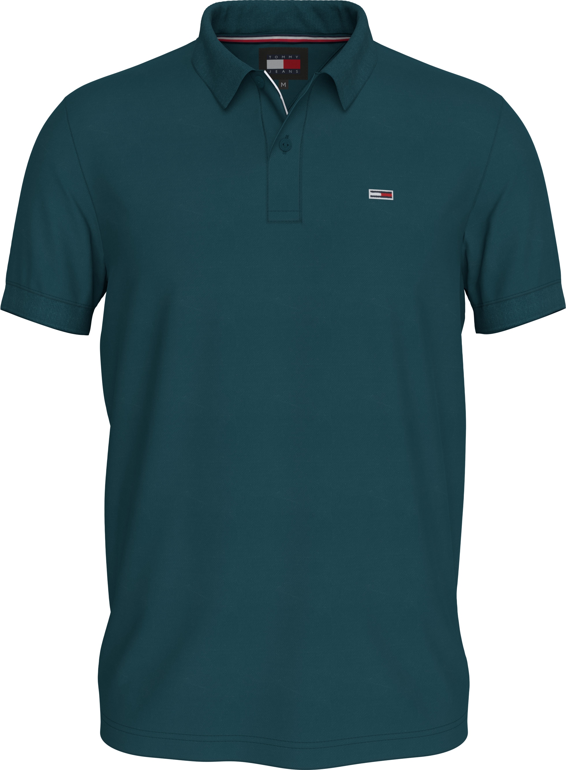 Tommy Jeans Plus Poloshirt »TJM SLIM PLACKET POLO EXT«, Große Größen mit Logostickerei