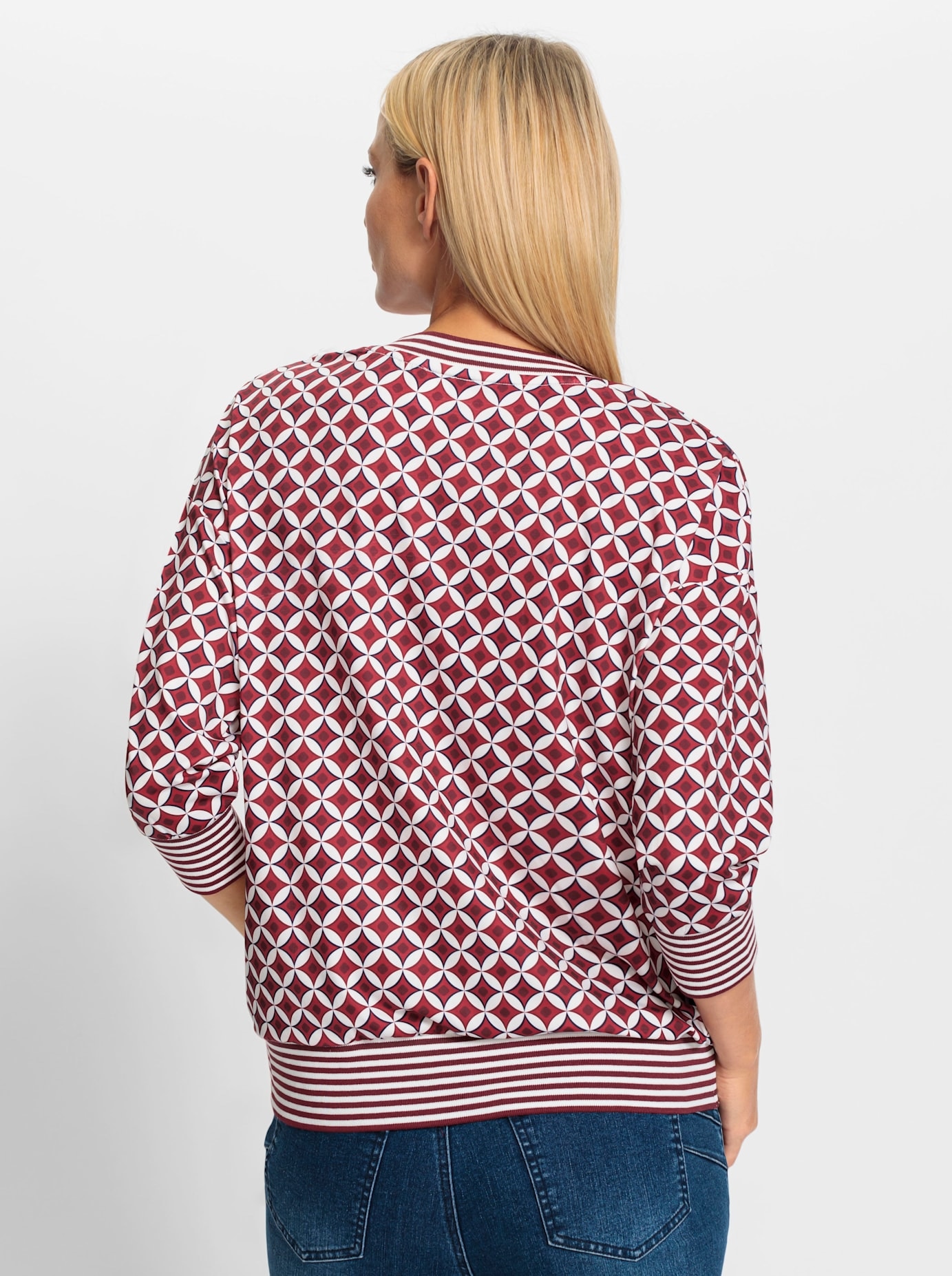 heine 3/4-Arm-Shirt »Druck-Shirt«, (1 tlg.)