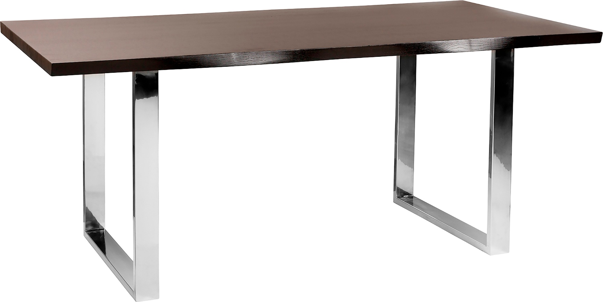 Mit | geschwungener Esstisch, seitlich geölt BAUR weiß Form, Fink Tischplatte, massive