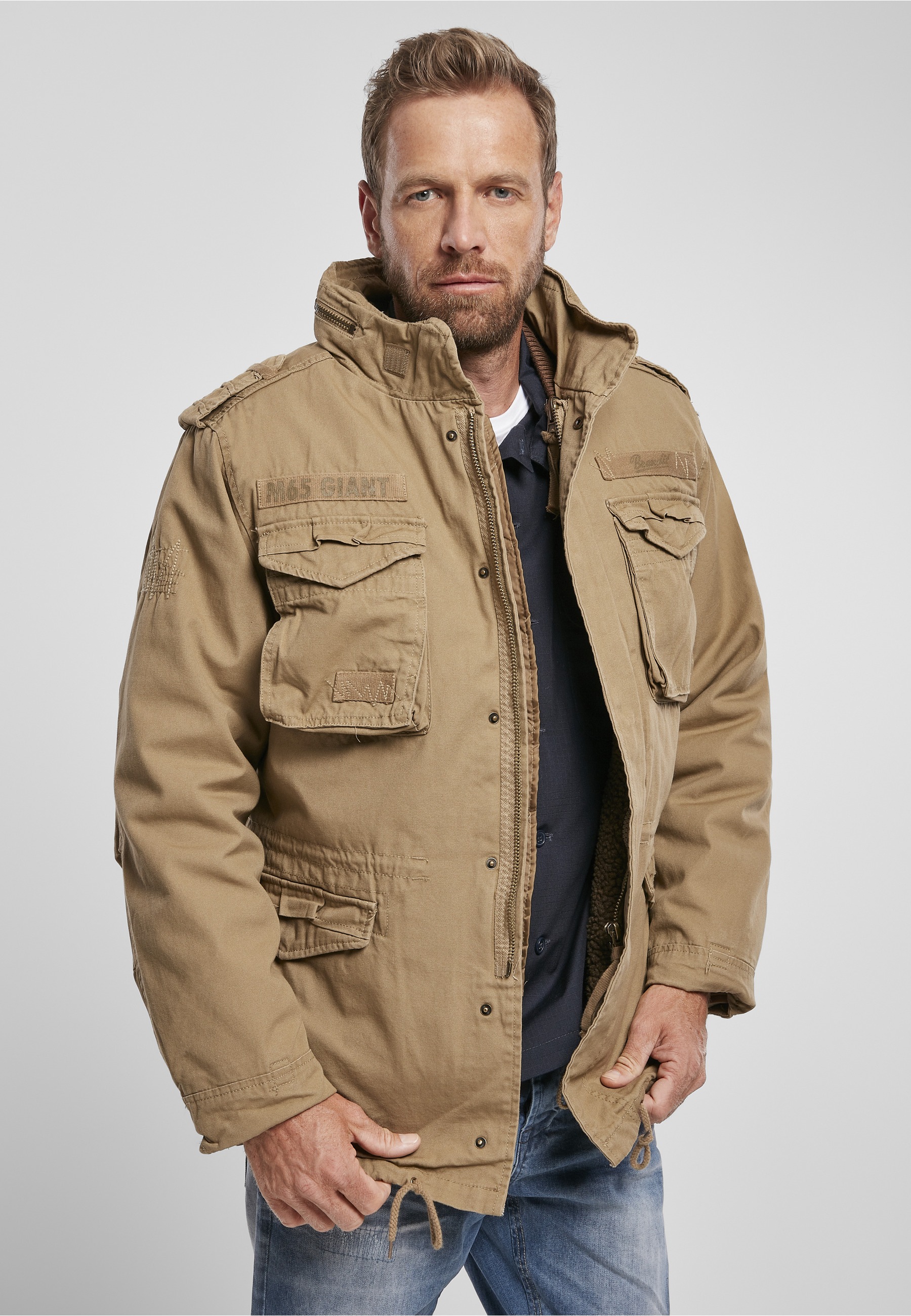 Brandit Winterjacke "Brandit Herren M-65 Giant Jacket" 1 Stk. tlg. ohne Kap günstig online kaufen
