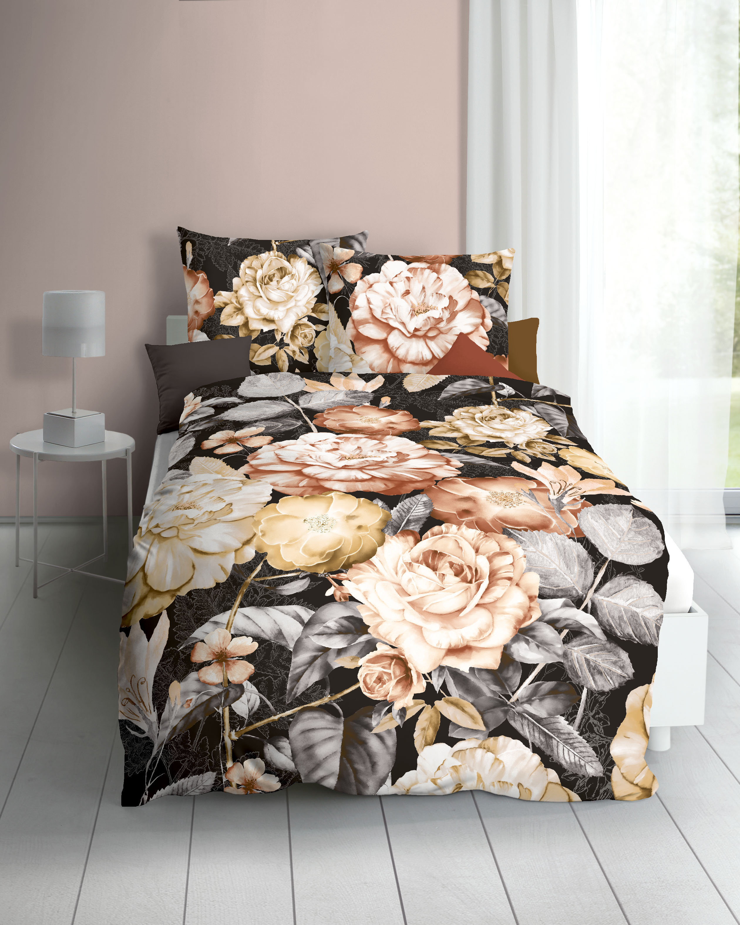 Kaeppel Bettwäsche "Serena" 2 Stk. tlg. Mit Blumenmuster günstig online kaufen