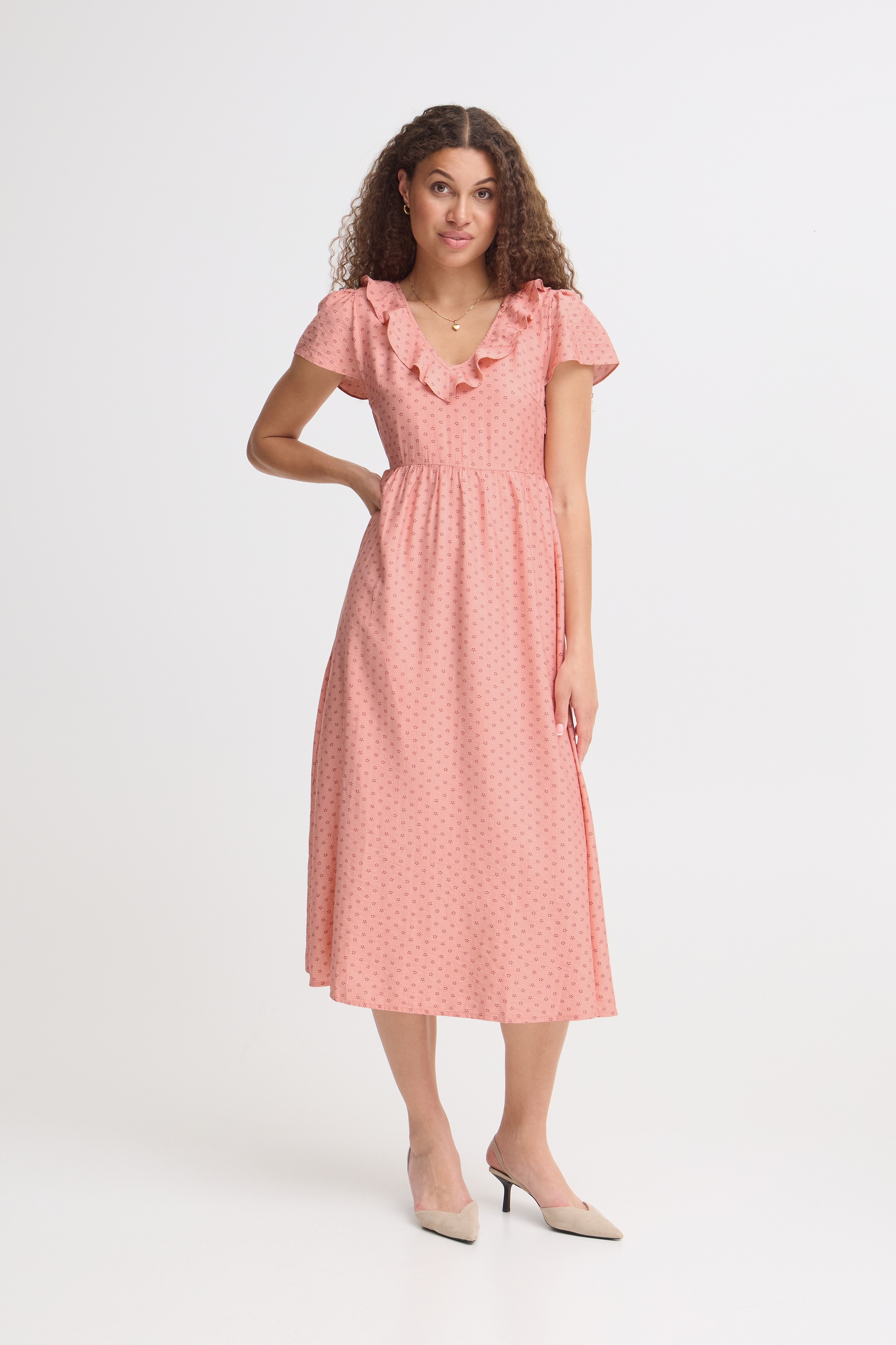 Ichi Midikleid »Damen Freizeitkleid IHKELLINA«