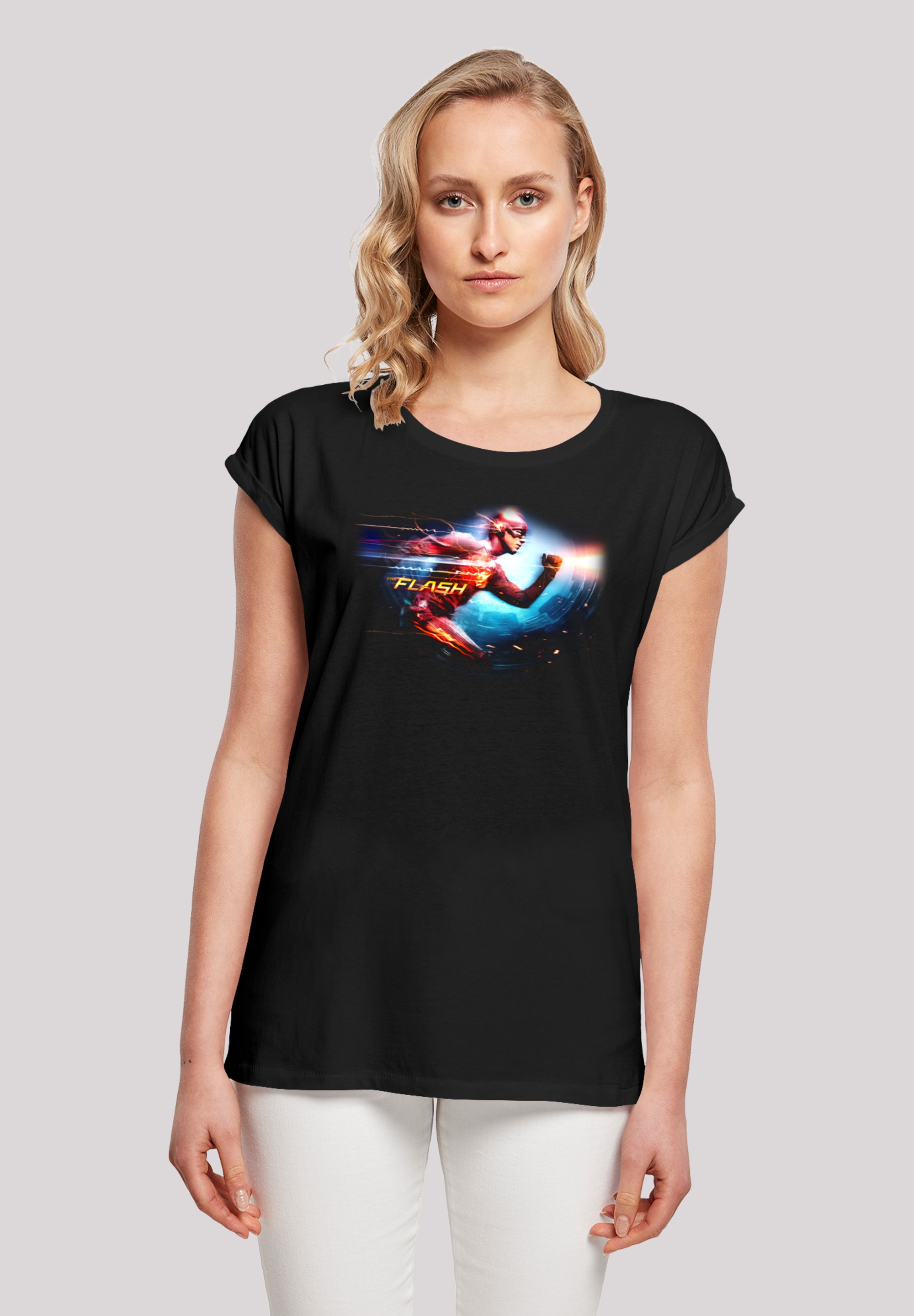 F4NT4STIC T-Shirt "DC Comics The Flash Sparks", Print