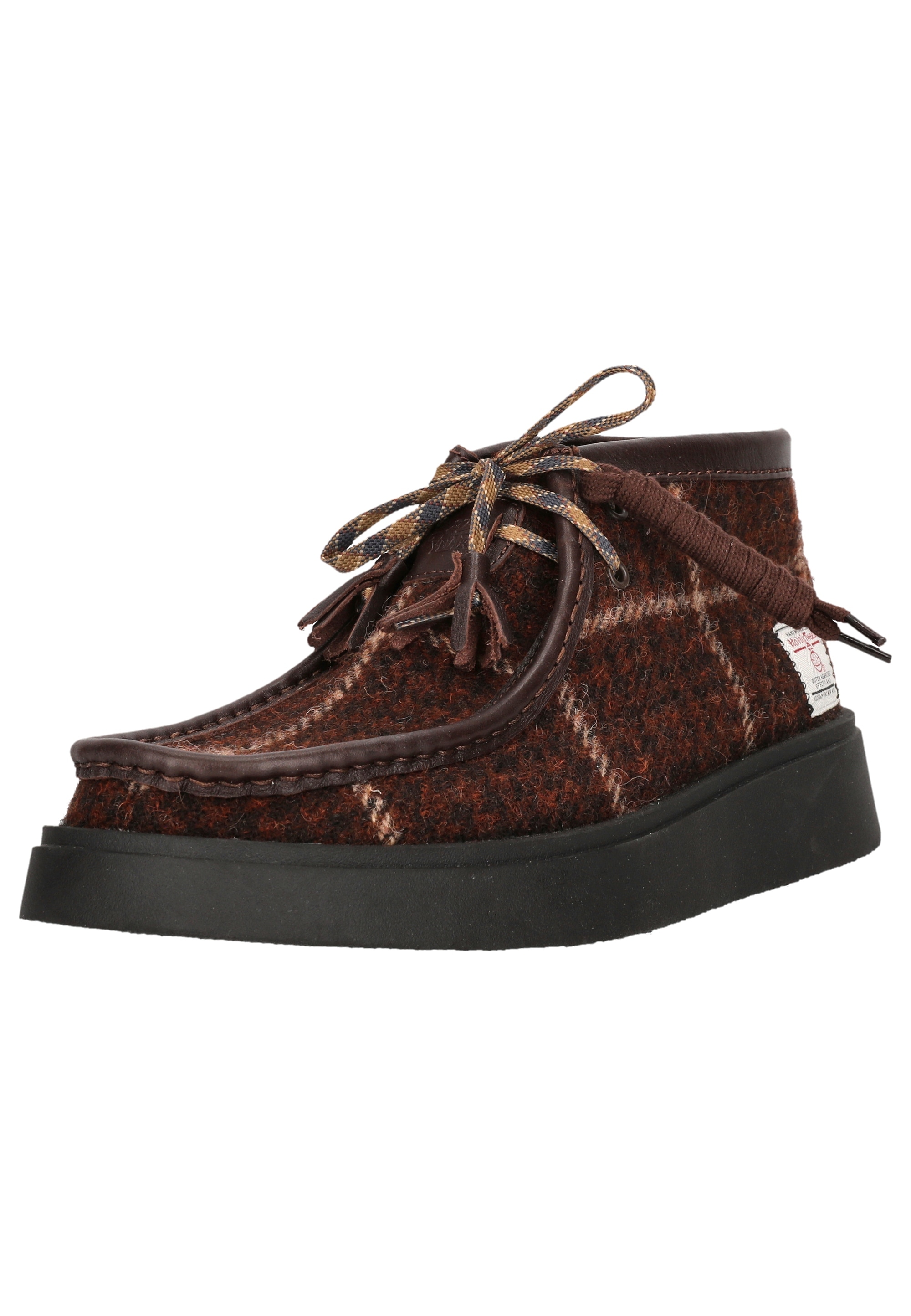 Clarks Schnürschuh "Torview", mit handgefertigtem Harris-Tweed günstig online kaufen