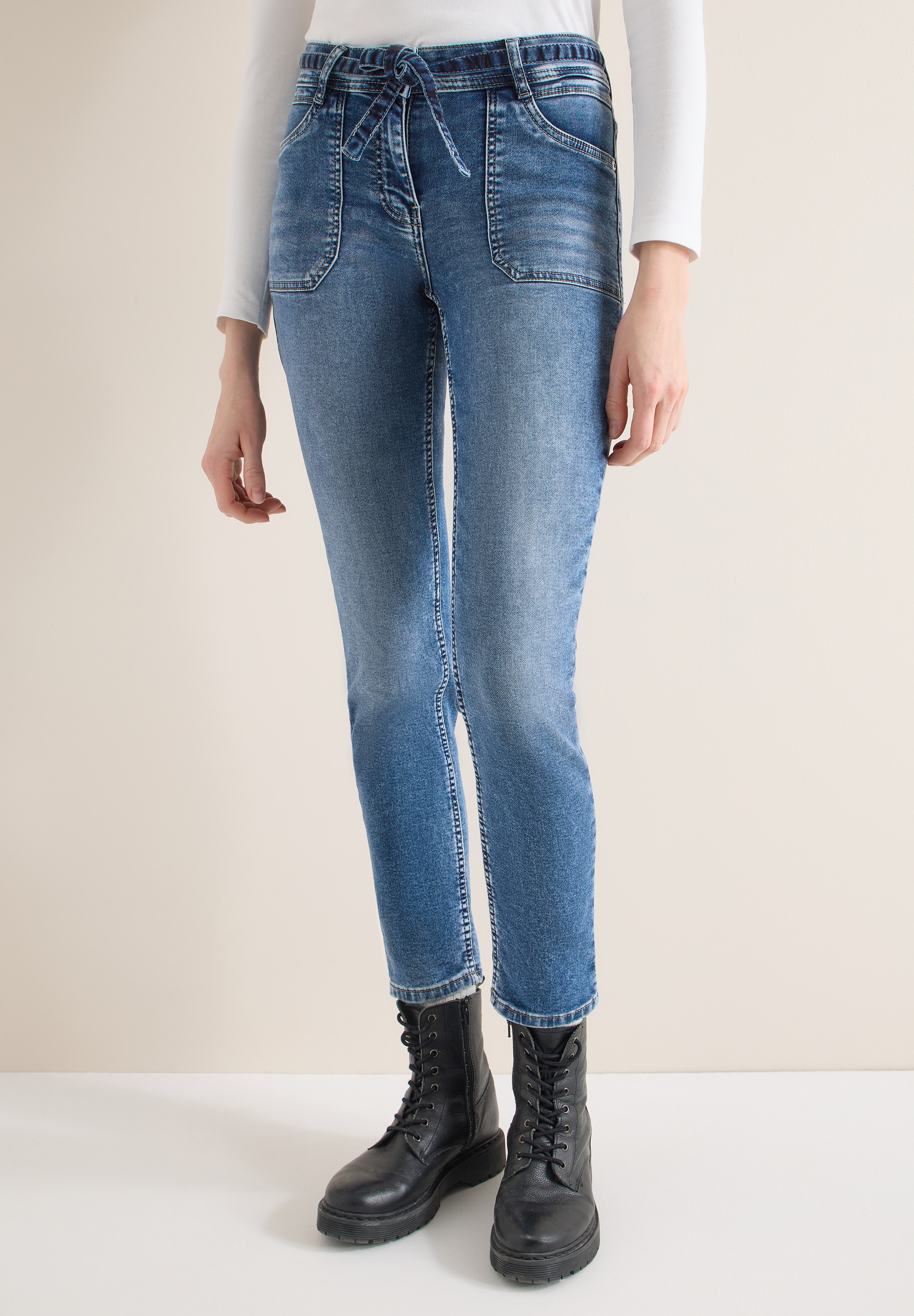 Cecil Comfort-fit-Jeans Middle Waist
