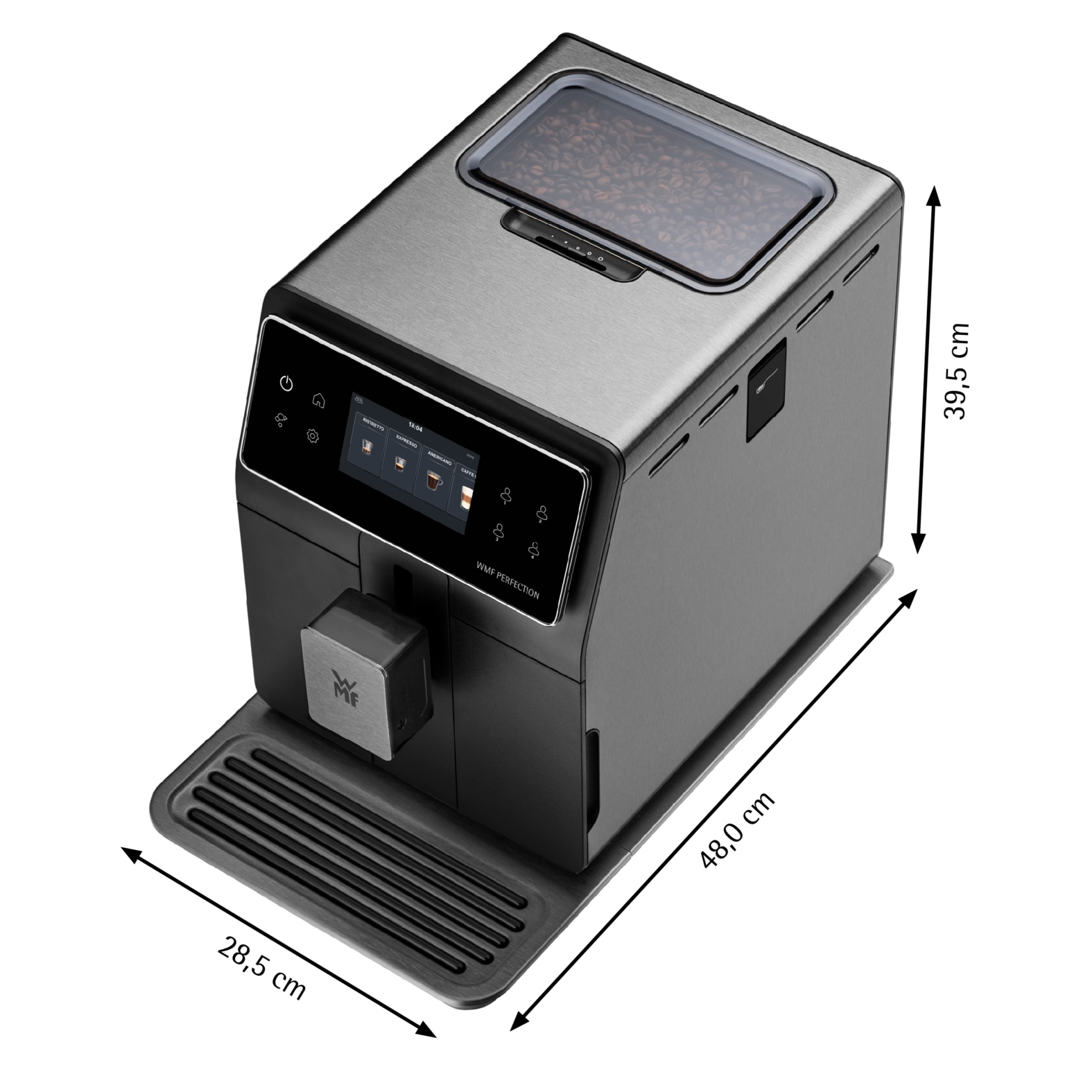 WMF Kaffeevollautomat »Perfection 890L CP855815«, intuitive Benutzeroberfläche, perfekter Milchschaum, selbstreinigend