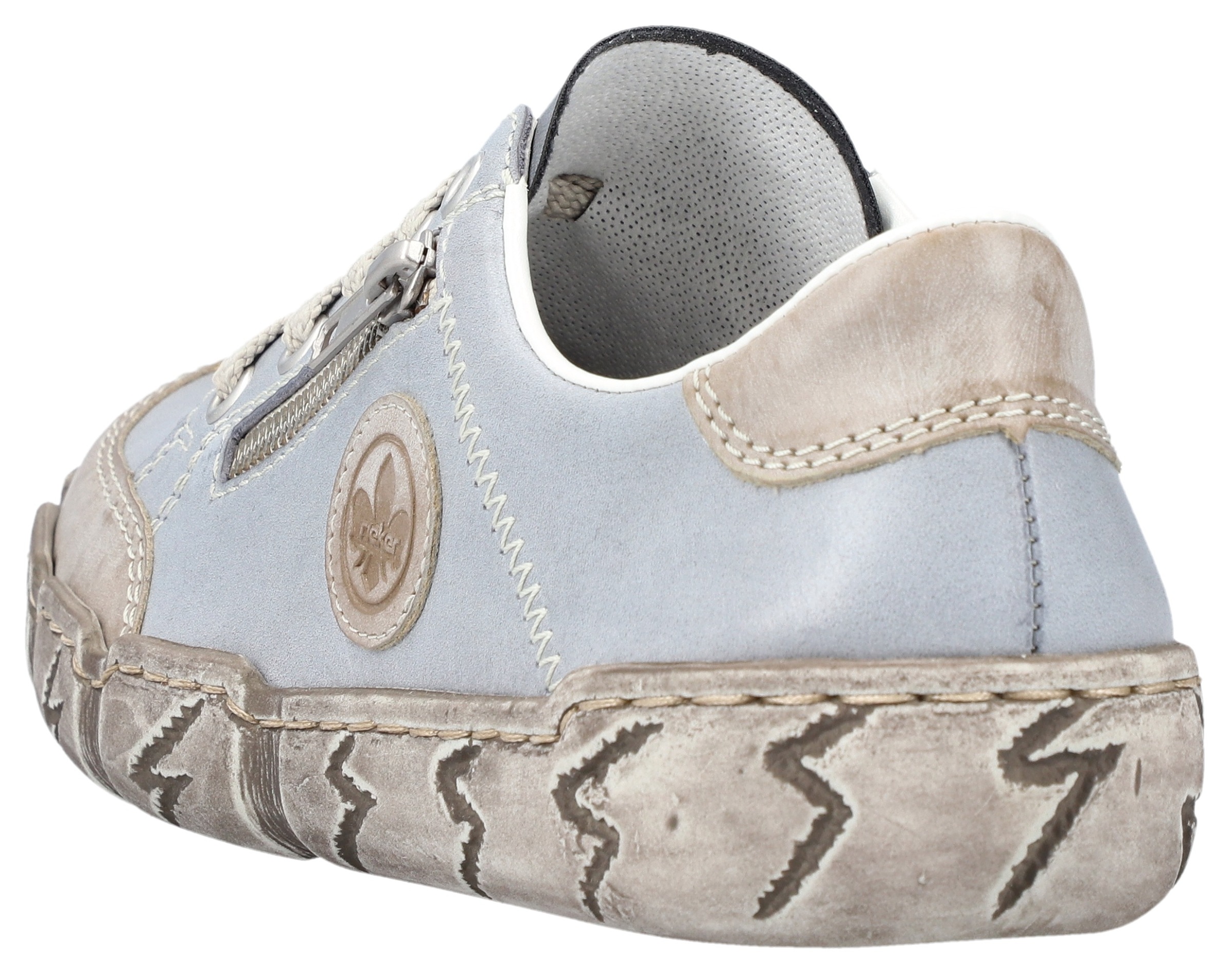 Rieker Sneaker mit Zierreißverschluss, Freizeitschuh, Halbschuh, Schnürschu günstig online kaufen
