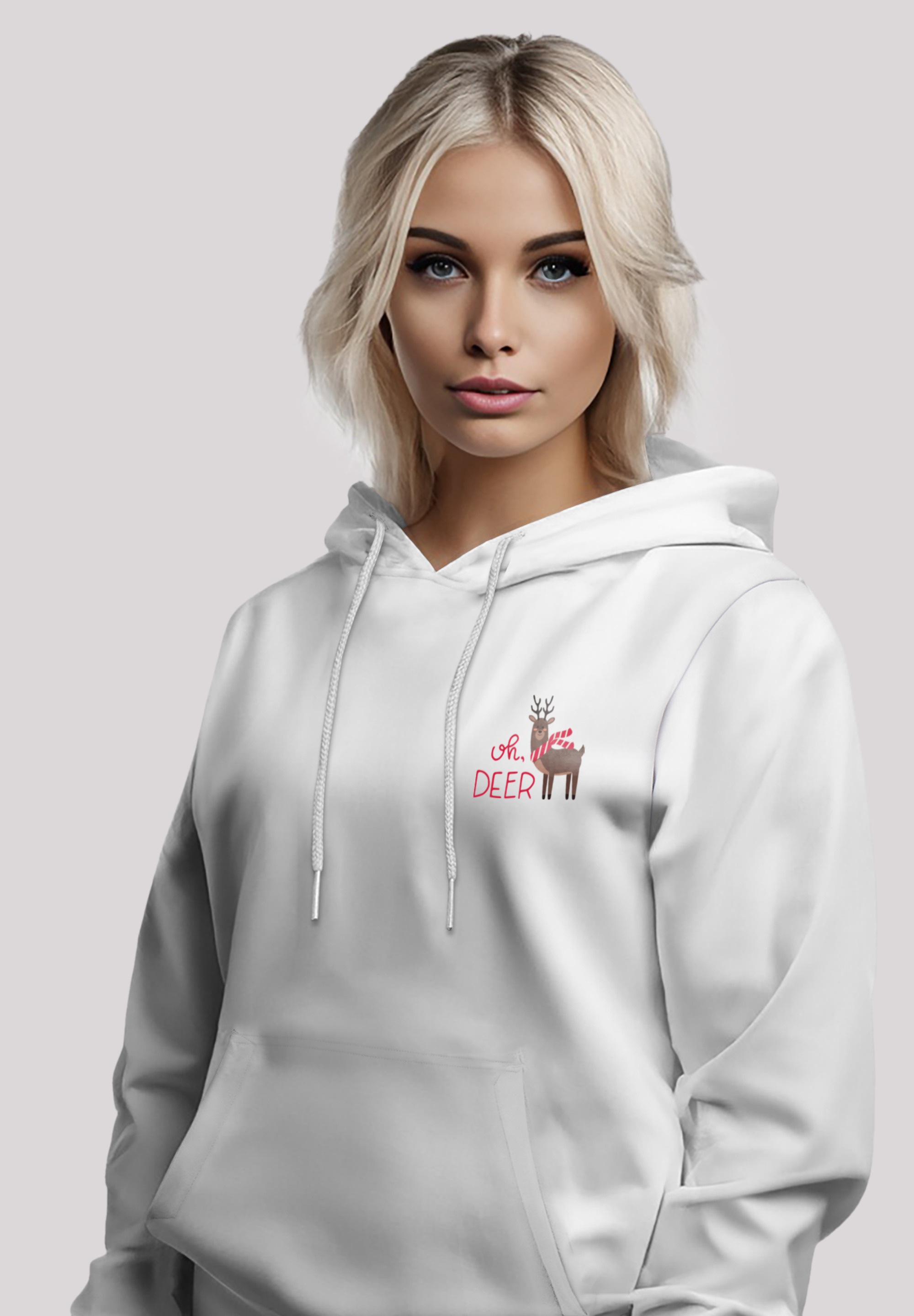 F4NT4STIC Kapuzenpullover »Christmas Deer«, Premium Qualität, Rock-Musik, Band