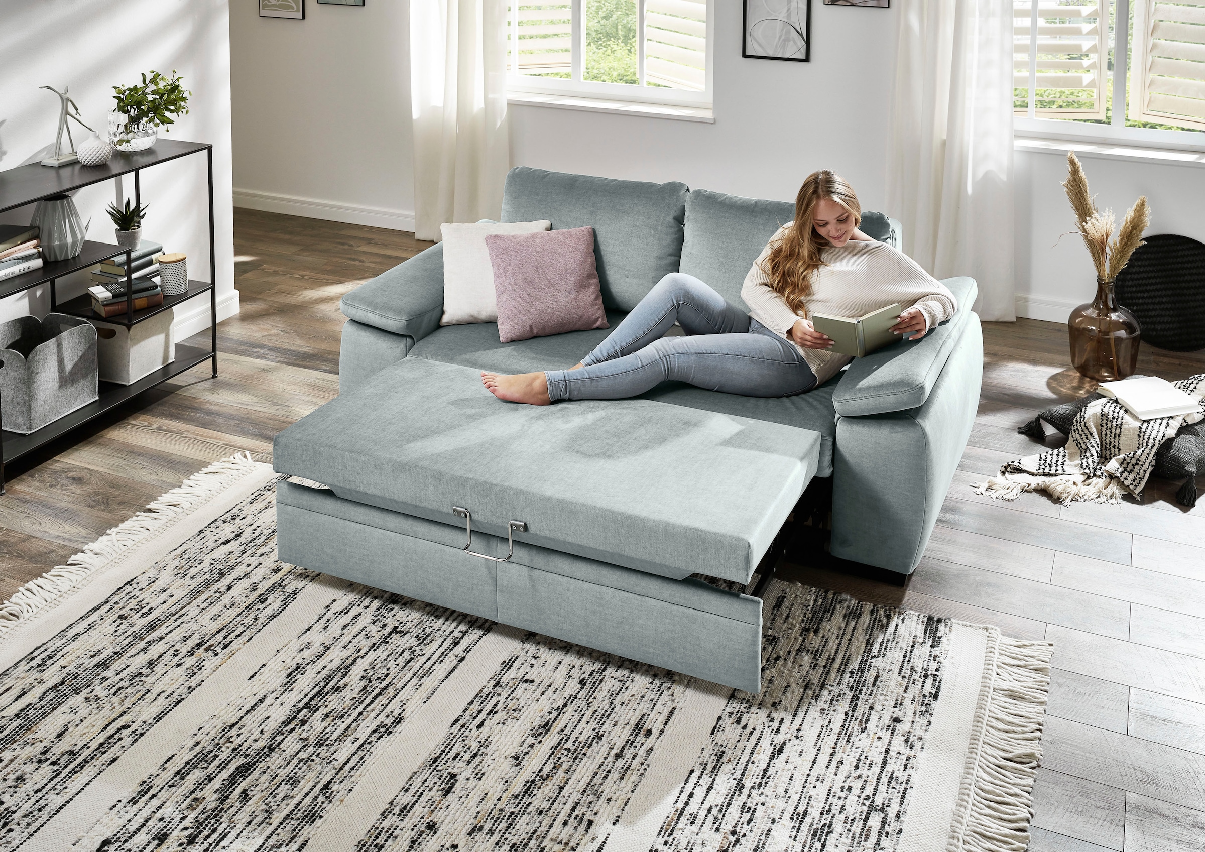 Die PlanBar Schlafsofa »MP-PD19021«, mit Längsschläferfunktion 140x210 cm