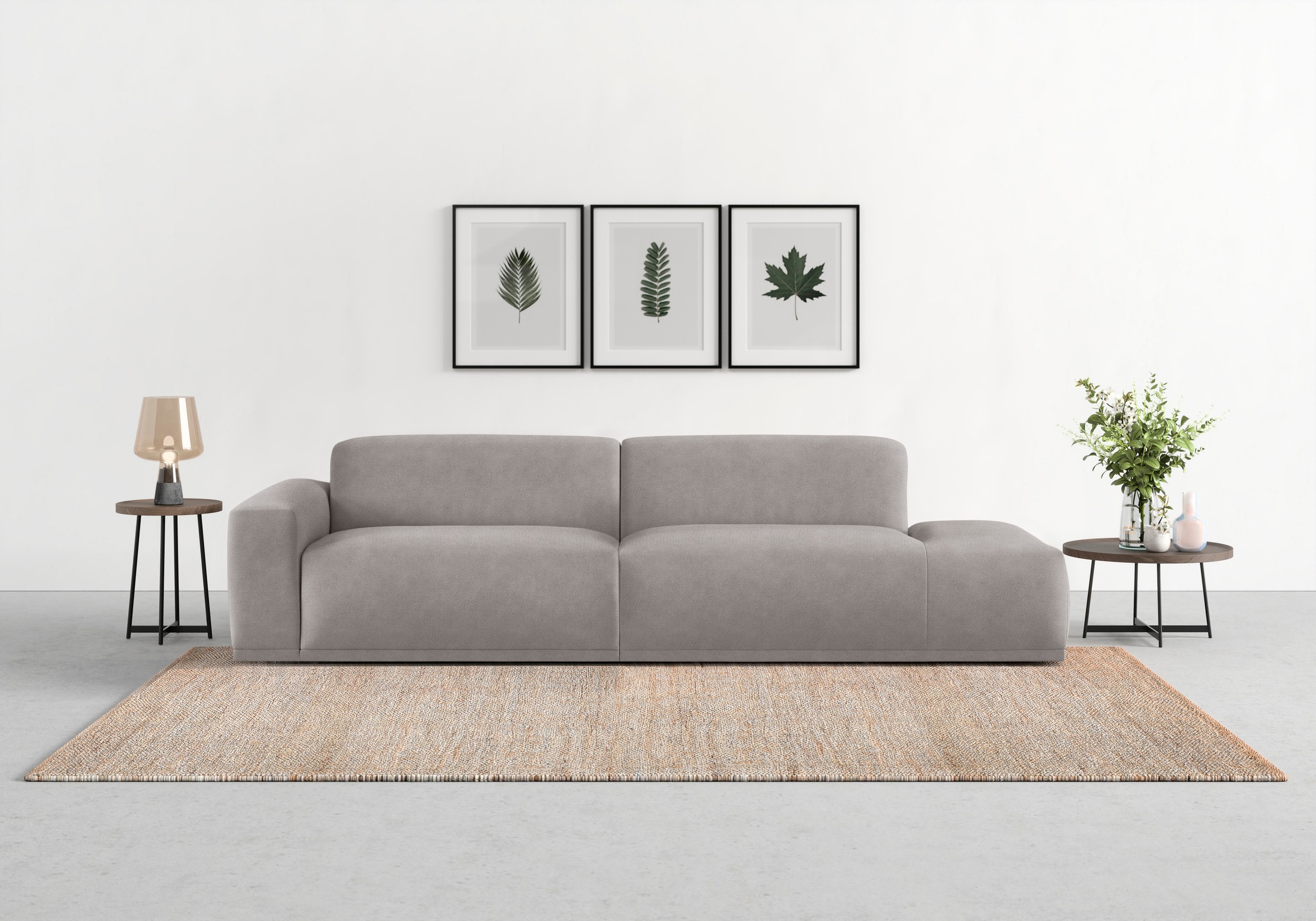 TRENDMANUFAKTUR Big-Sofa "Braga, mit hochwertigem Kaltschaum, Megasofa, in Cord erhältlich", modernes Big-Sofa, Couch mi