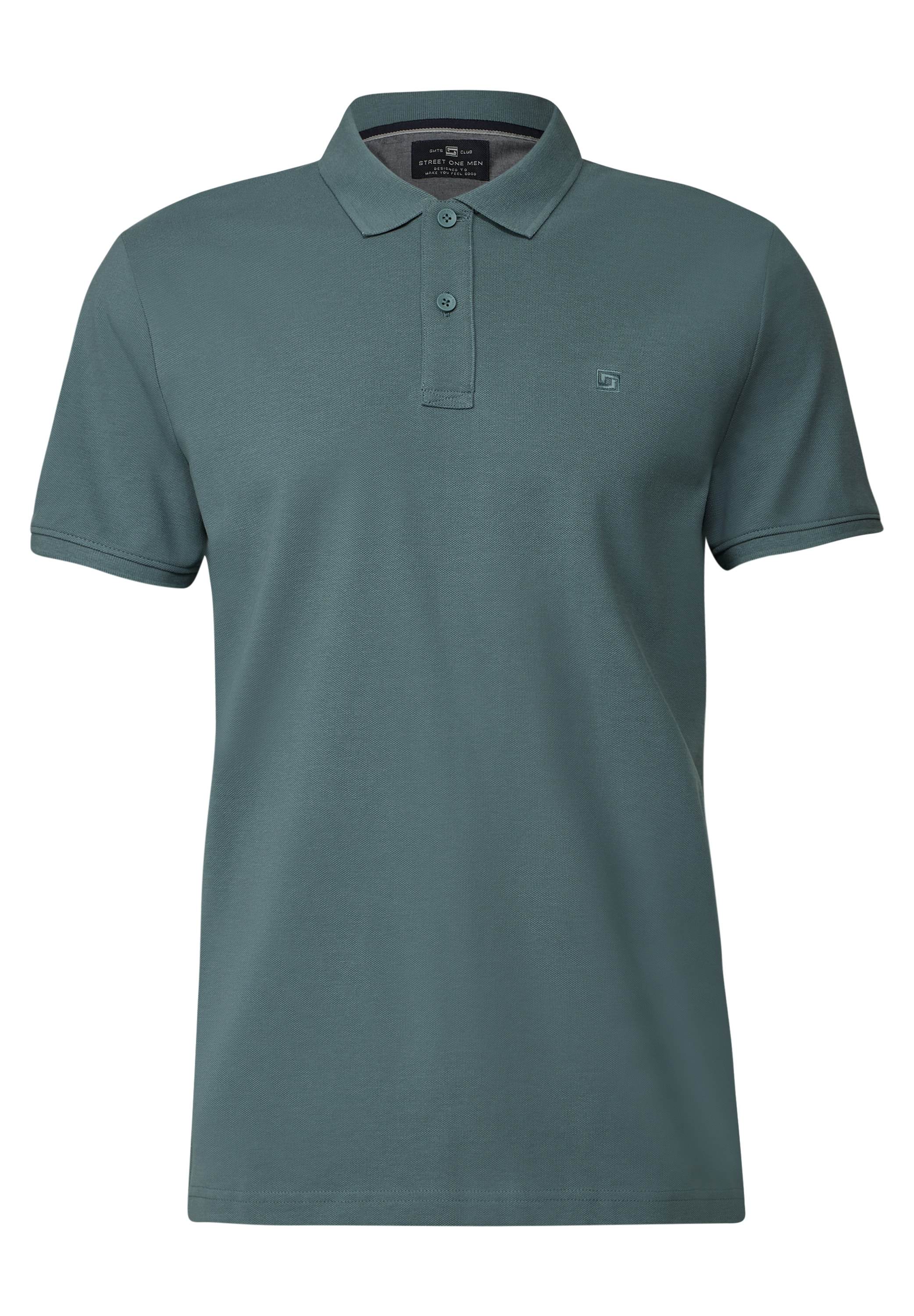 STREET ONE MEN Poloshirt, aus reiner Baumwolle
