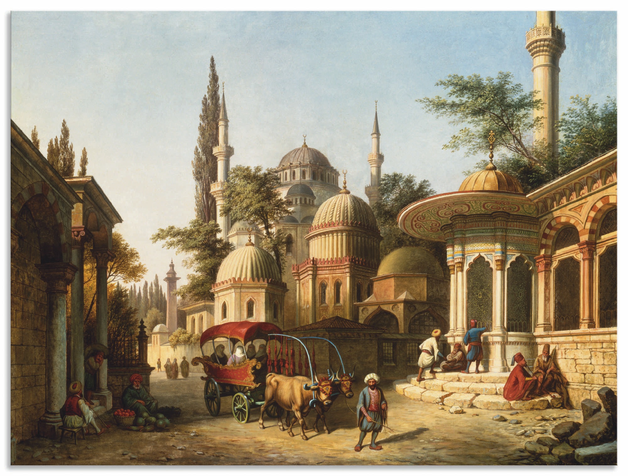 »Ansicht Leinwandbild, Moschee kaufen in Alubild, in Wandbild Wandaufkleber als (1 | BAUR Gebäude, Istanbul«, Größen einer Artland Poster versch. oder St.),