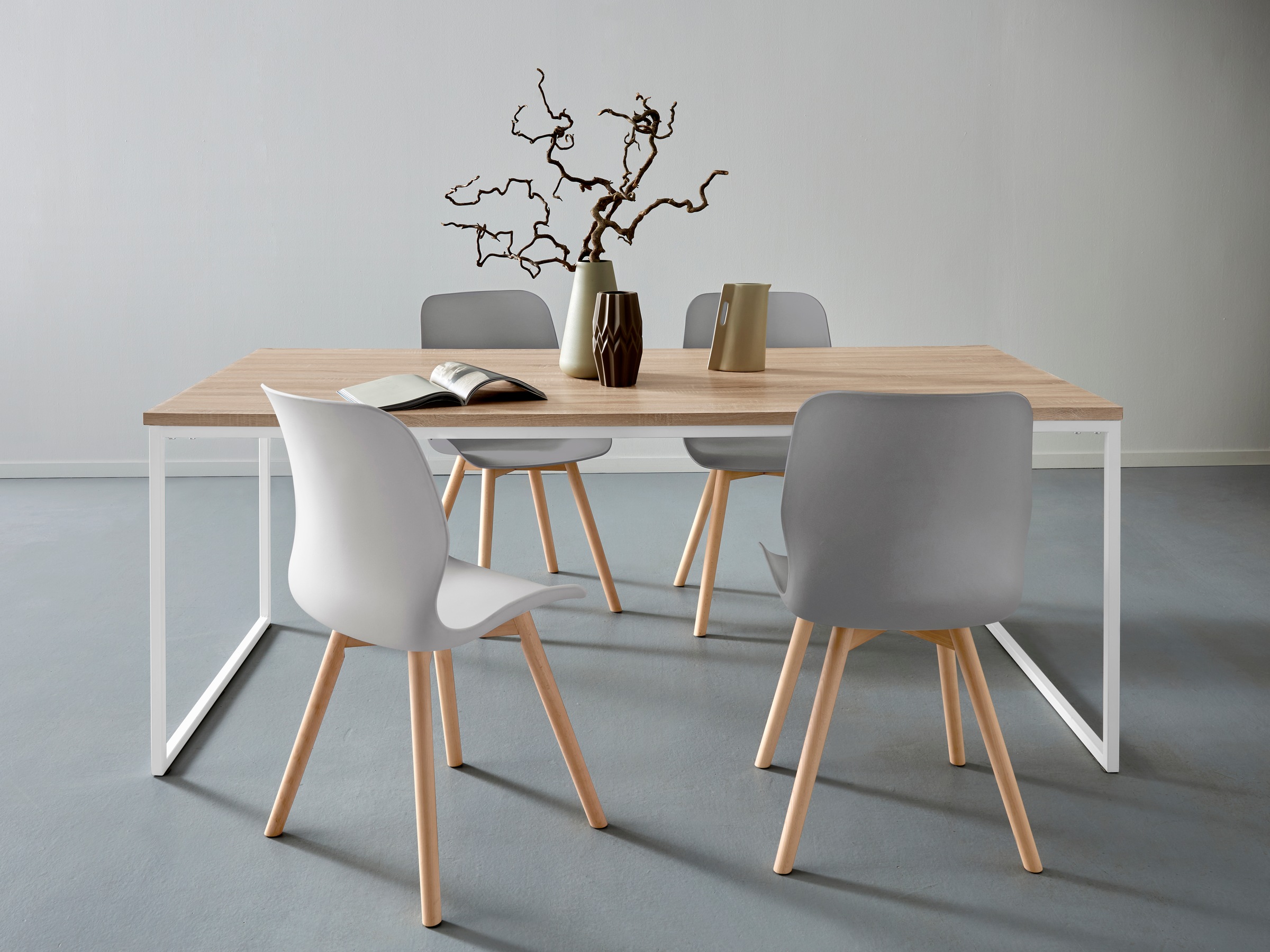 andas Esstisch "Hulsig" 1 Stk. tlg. mit Tischplatte in einer Holzoptik und günstig online kaufen