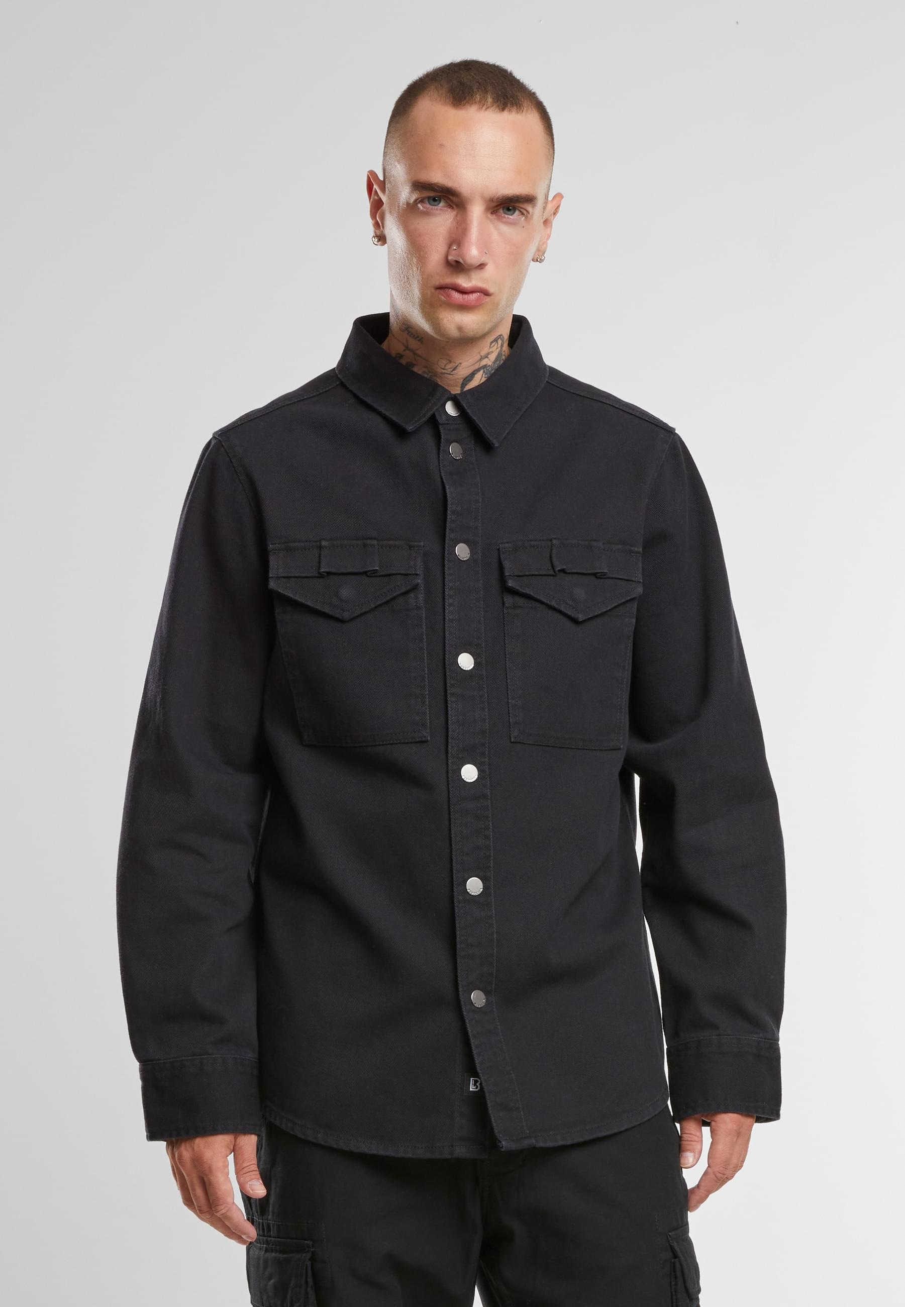 Brandit Langarmhemd »Brandit Brandit Men Heavy Twill Shirt«, (1 tlg.)