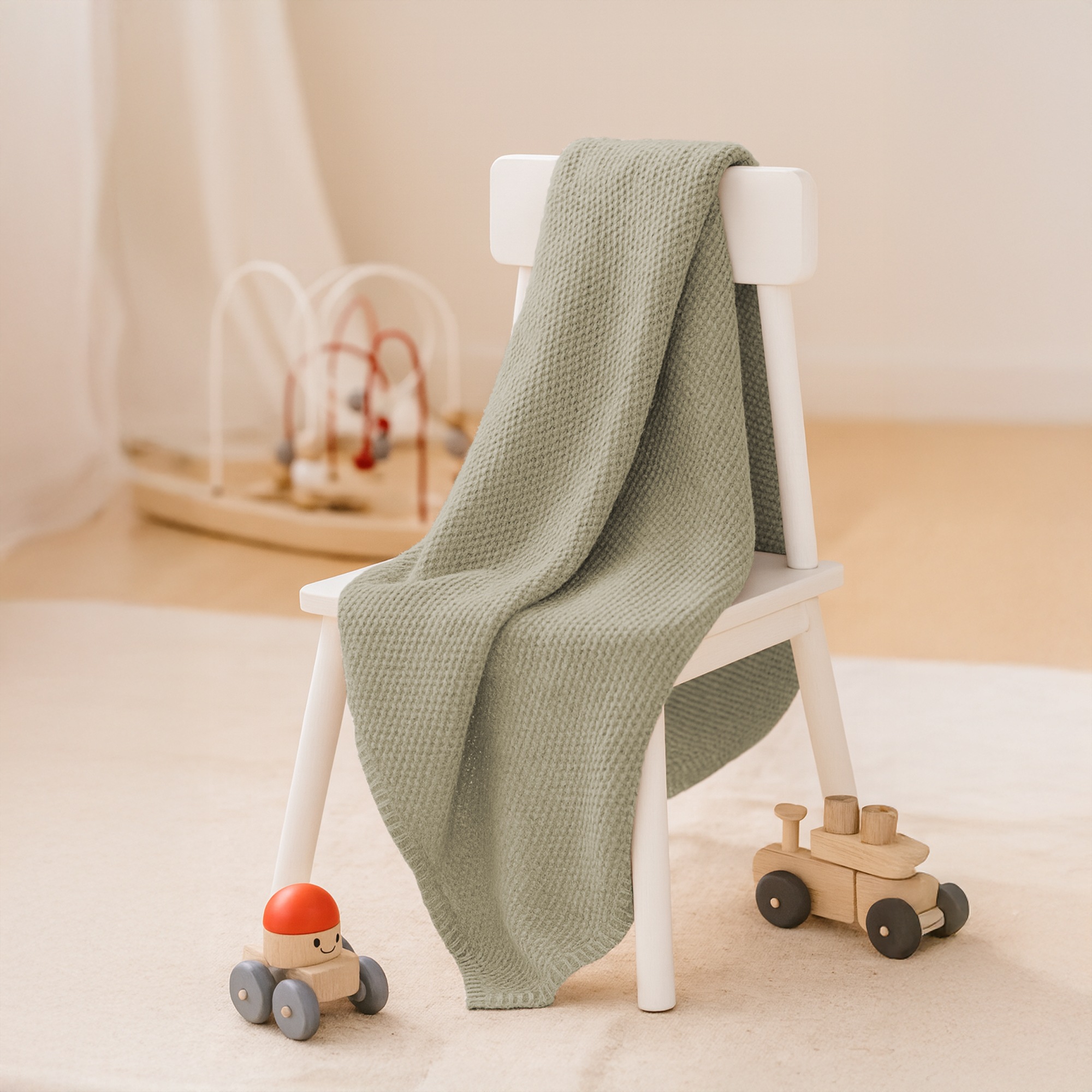 IBENA Kinderdecke »Wohndecke Charlotte mit GOTS« mit gewebter Struktur