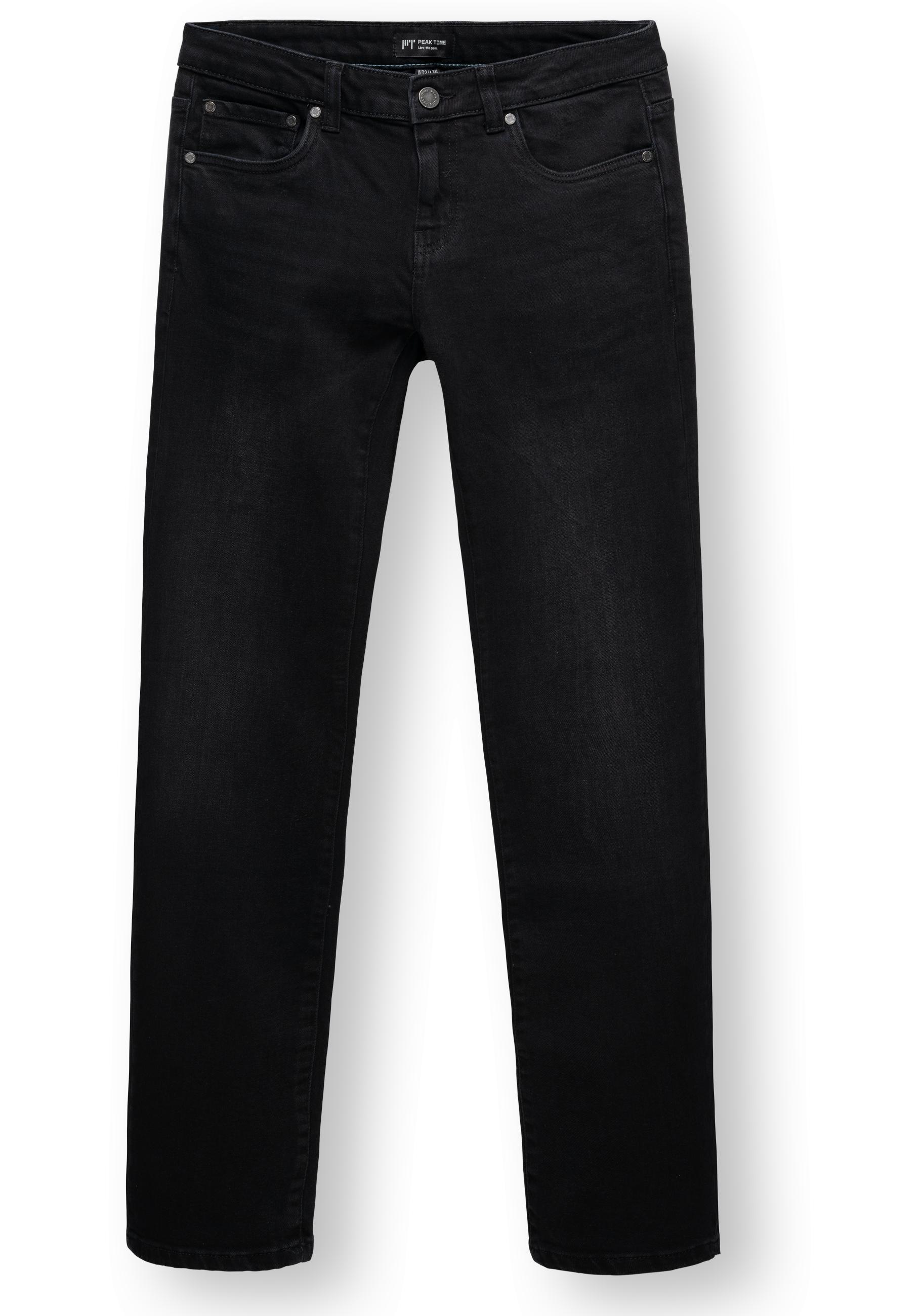PEAK TIME Straight-Jeans »Orbis« Herren Jeans mit Logoprägung