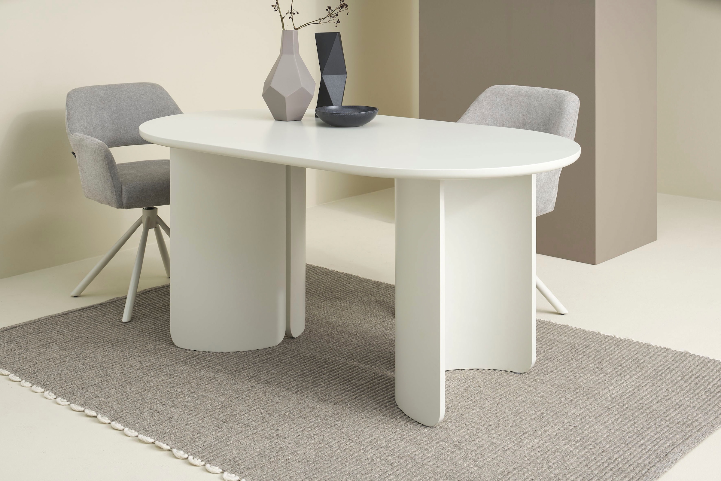 SCHÖNER WOHNEN-Kollektion Esstisch »GRIMSTAD« 1 Stk. tlg. in 160 cm oder 200 cm, mit variabel montierbarem Untergestell