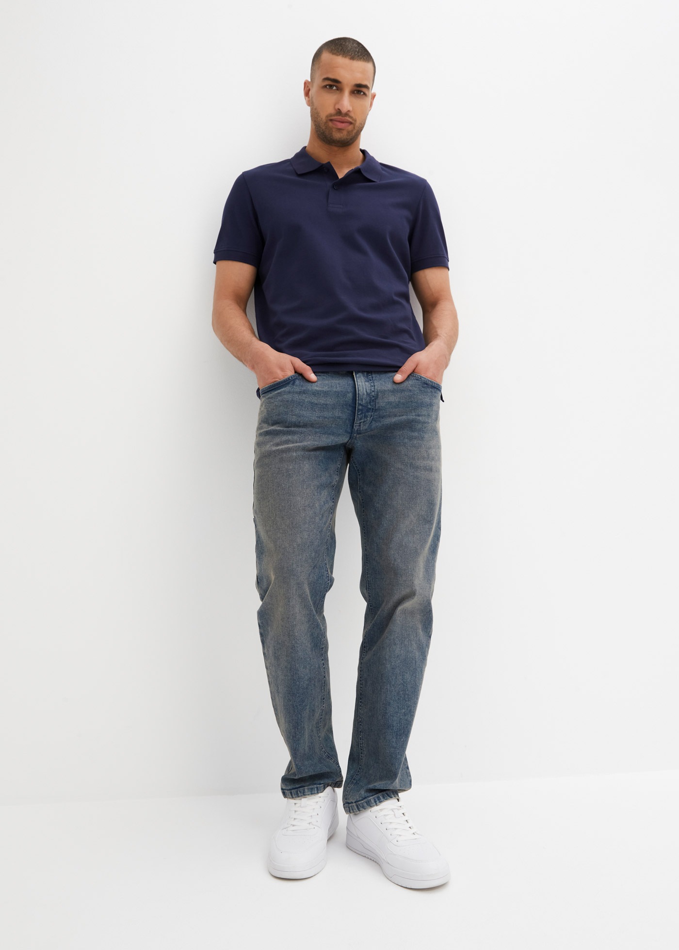 bonprix Poloshirt »Piqué-Poloshirt aus reiner Baumwolle« 1 Regular Fit, Kurzarm, aus hautfreundlicher Baumwolle