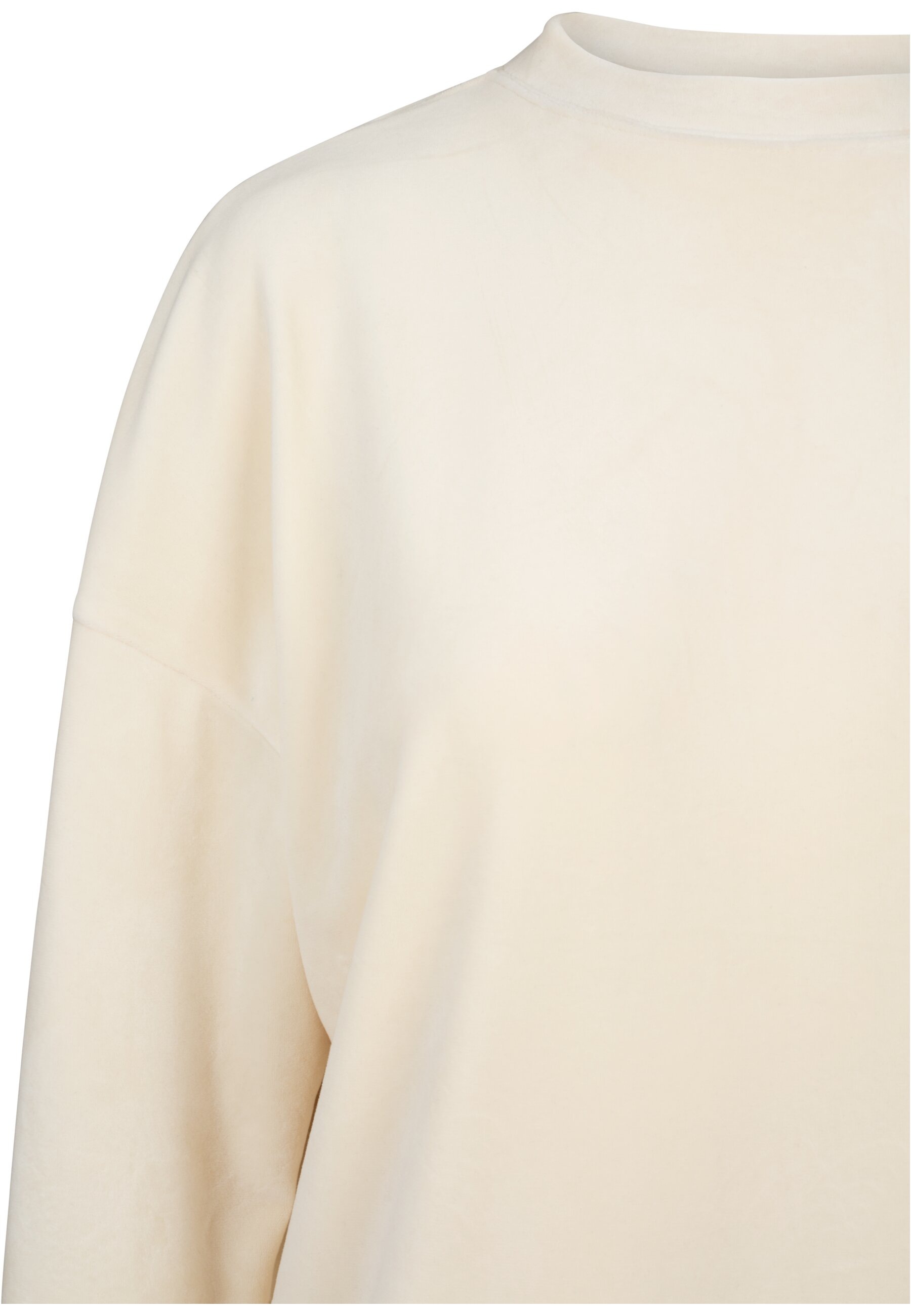 URBAN CLASSICS Sweatshirt »Urban Classics Damen Ladies Oversized Velvet Crew«, (1 tlg.)