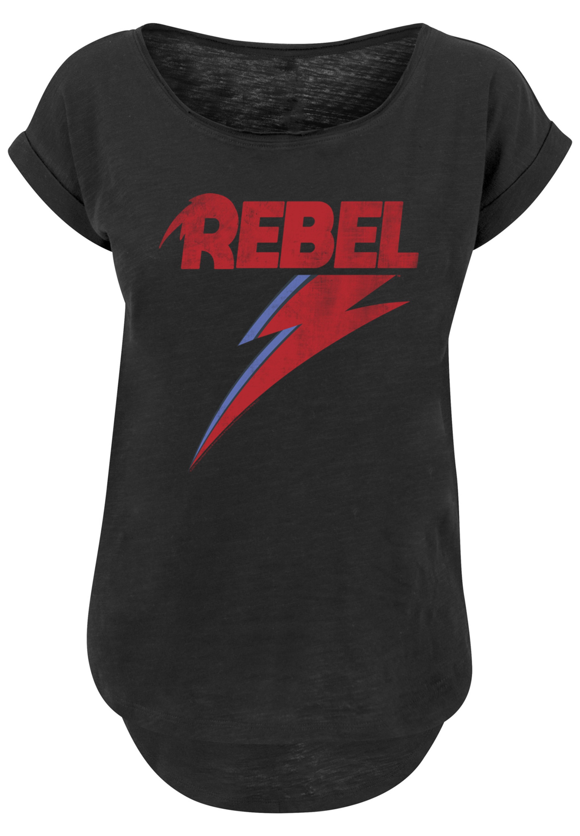 F4NT4STIC T-Shirt »David Bowie Distressed Rebel«, Print