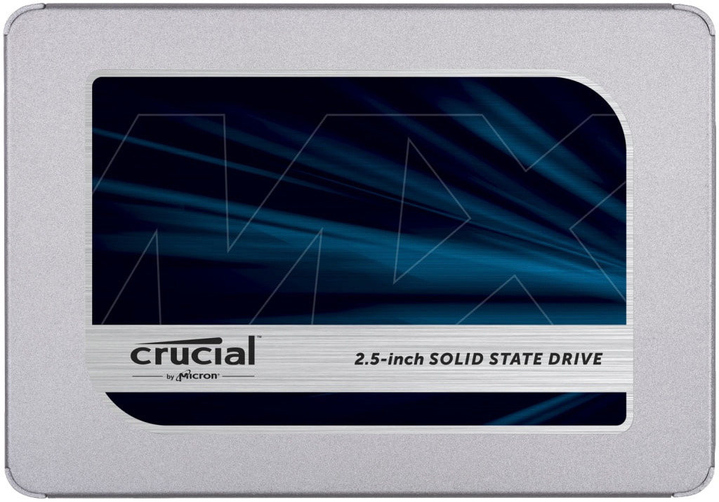 Crucial interne SSD »MX500 500 GB«, 2.5 Zoll, Anschluss SATA III