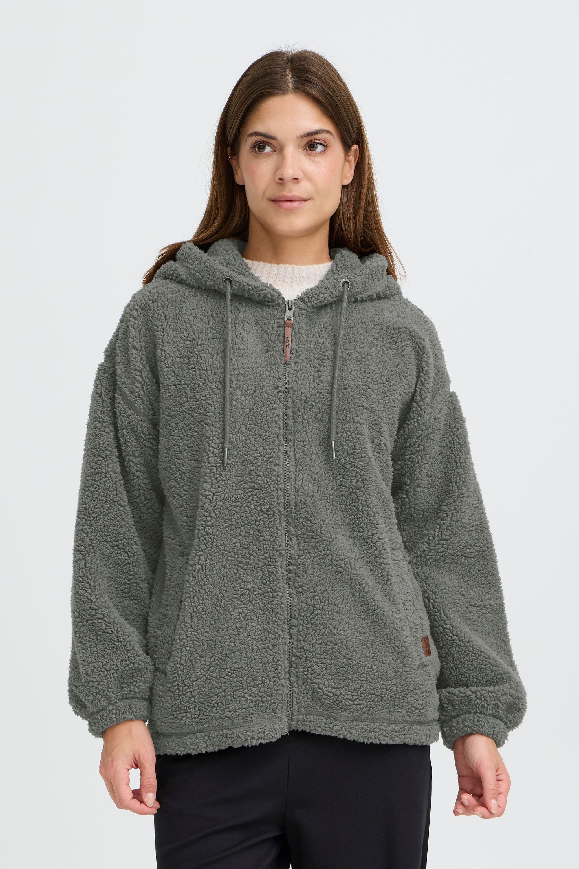 OXMO Kapuzensweatjacke »Kapuzenfleecejacke OXBERINA«