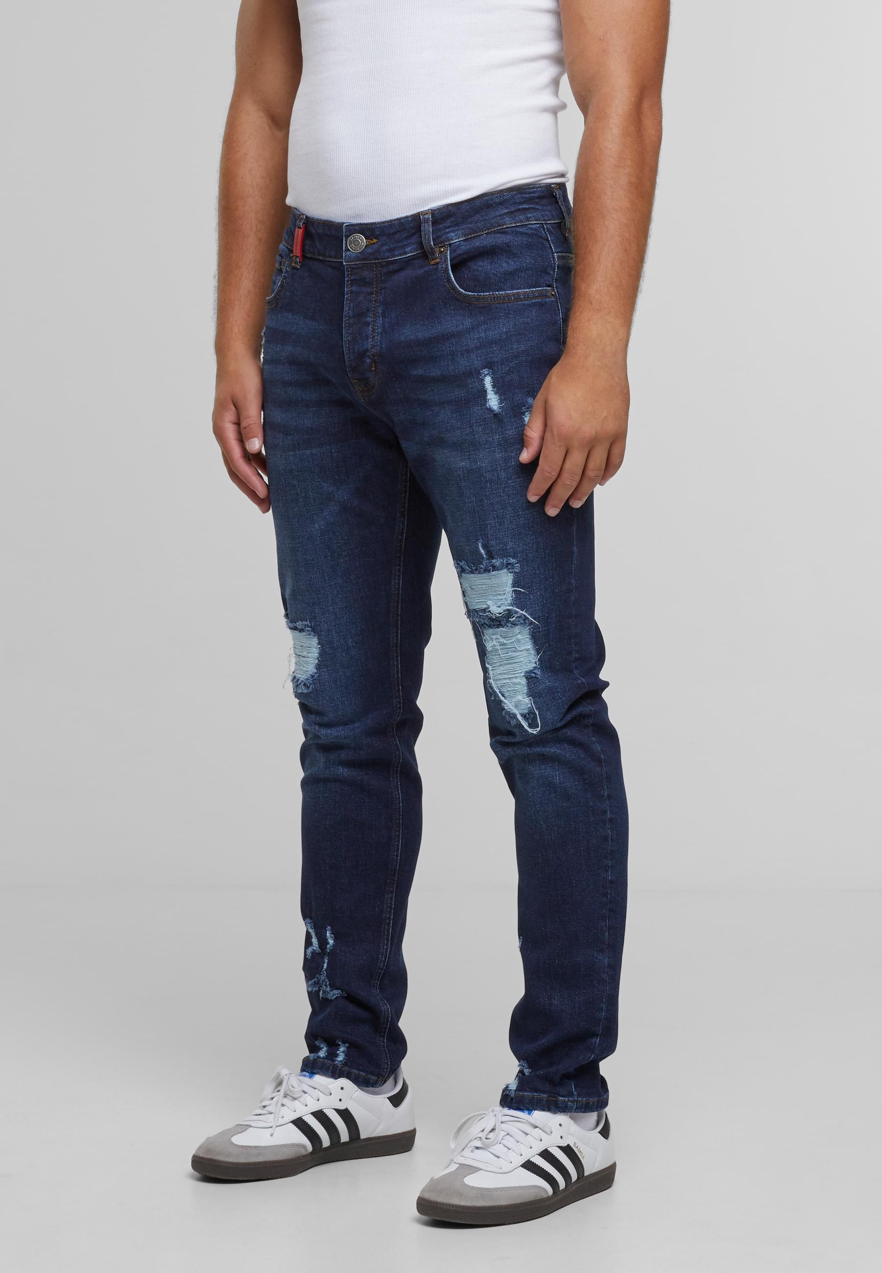 2Y Studios Bequeme Jeans »2Y Studios 2Y MIGUEL RIPPED SLIM FIT JEANS«