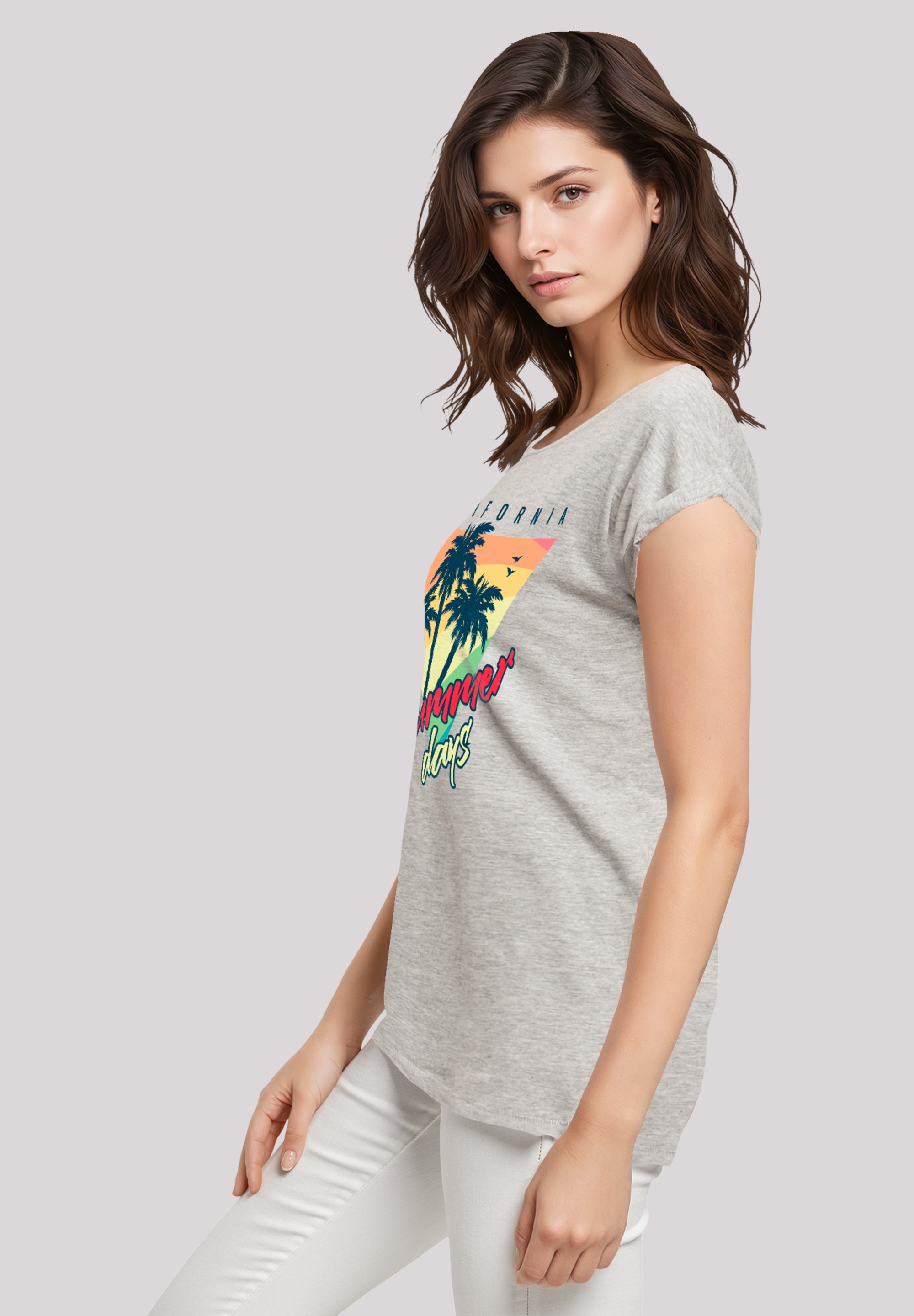 F4NT4STIC T-Shirt »California Palmen Retro«, Premium Qualität