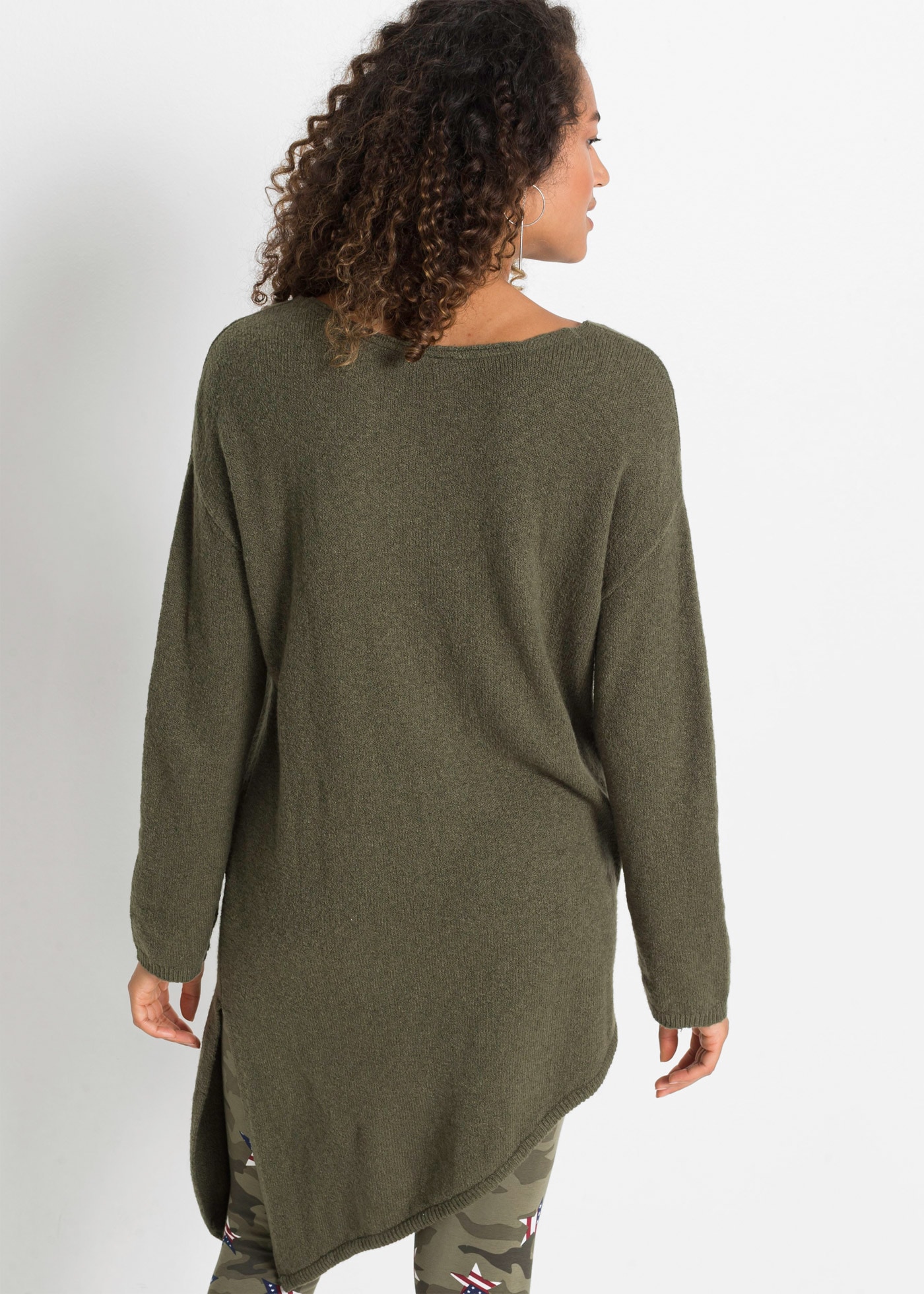 bonprix Strickpullover »Asymmetrischer Pullover« Asymmetrischer Pullover