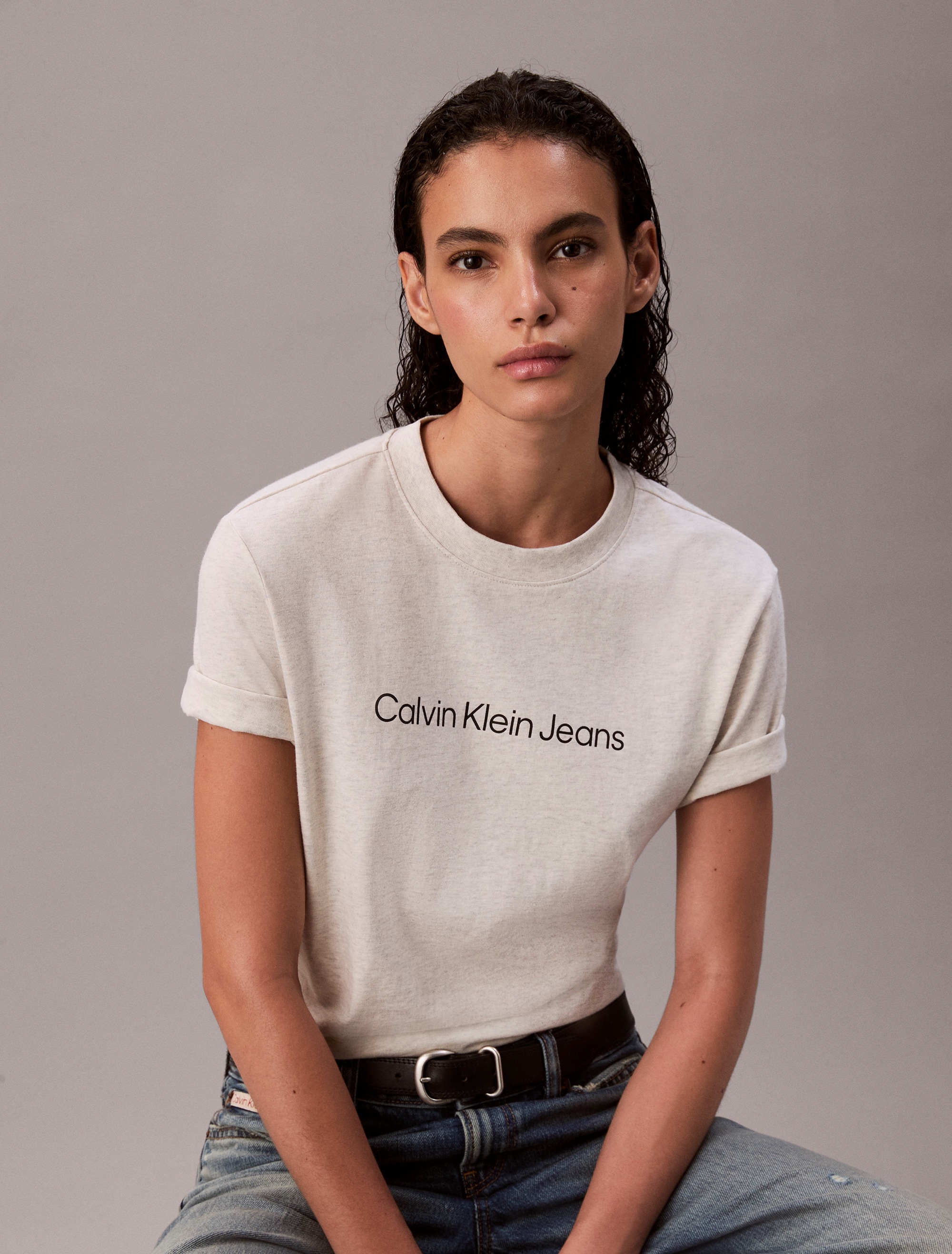 Calvin Klein Jeans T-Shirt "A- INST. LOGO CLASSIC TEE SS" mit Logoschriftzu günstig online kaufen
