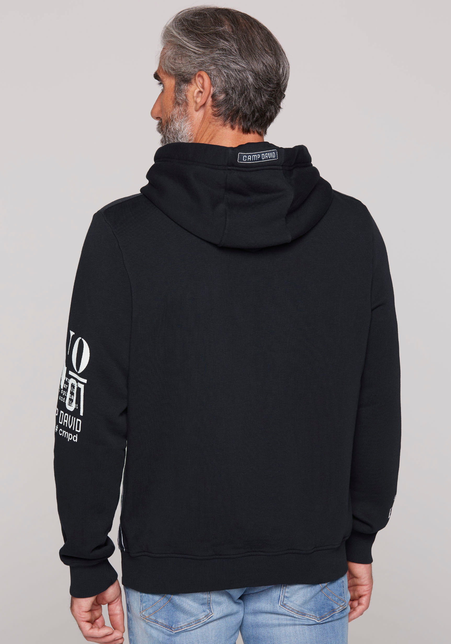 CAMP DAVID Hoodie, mit Logo-Prints