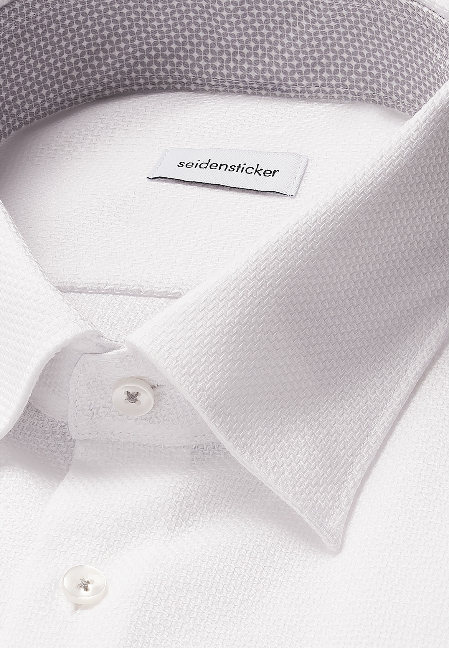 seidensticker Businesshemd »Schwarze Rose«, Slim 1/1 Covered-Button-Down-Kragen Struktur