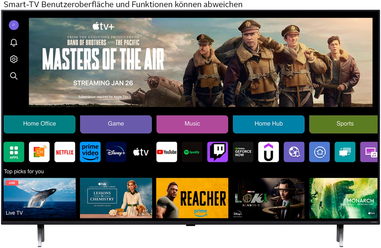 LG QNED-Fernseher »75QNED80T6A« 4K Ultra ...