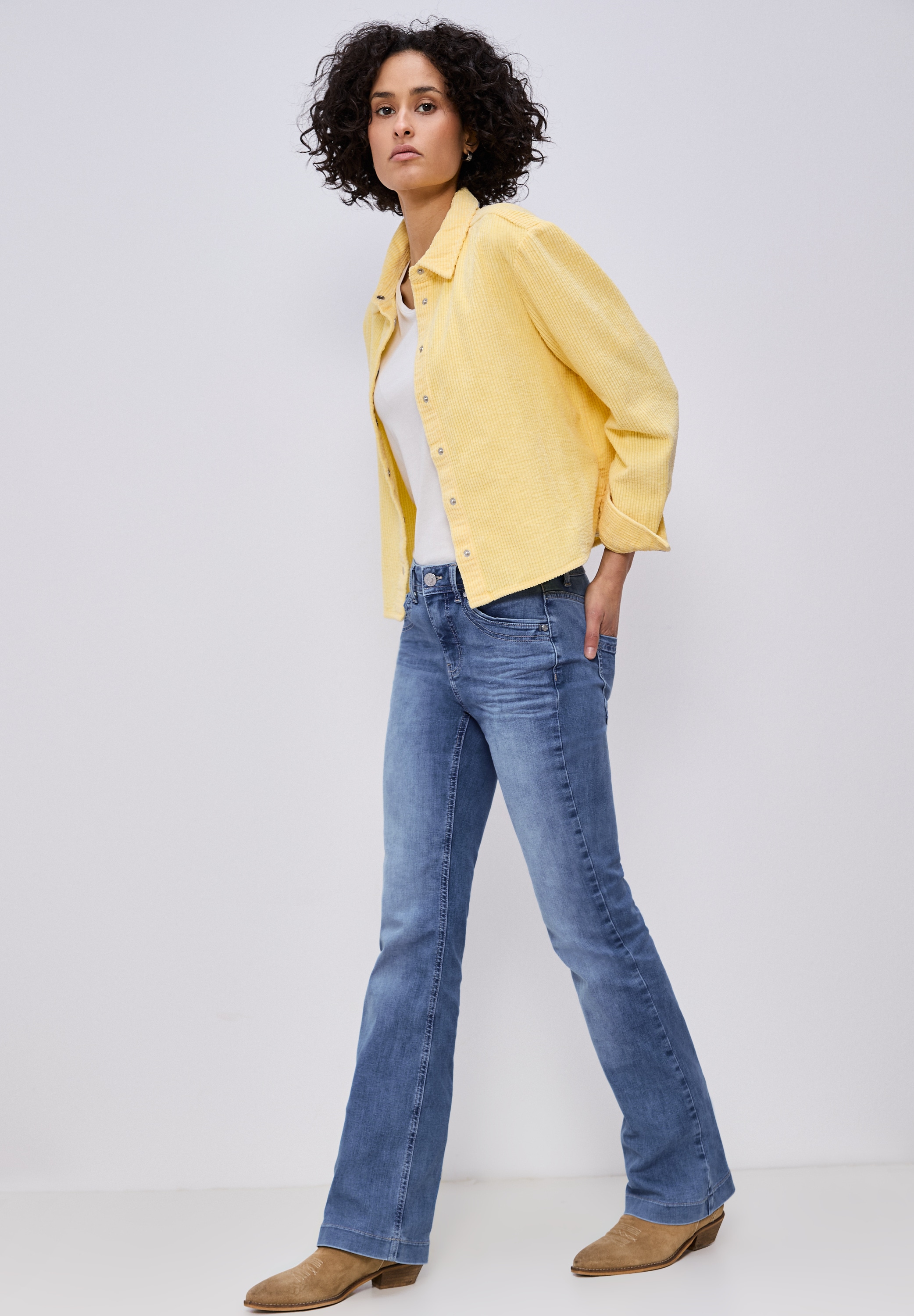 STREET ONE Slim-fit-Jeans High Waist