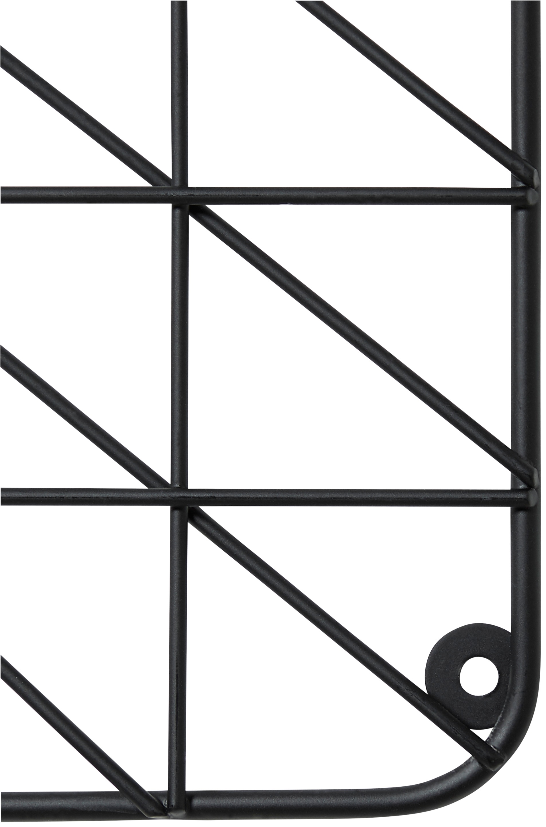 welltime Wandregal »Loft«, Hängeregal aus Metall, BxH: 35x50cm, Metallregal im Industrial Style