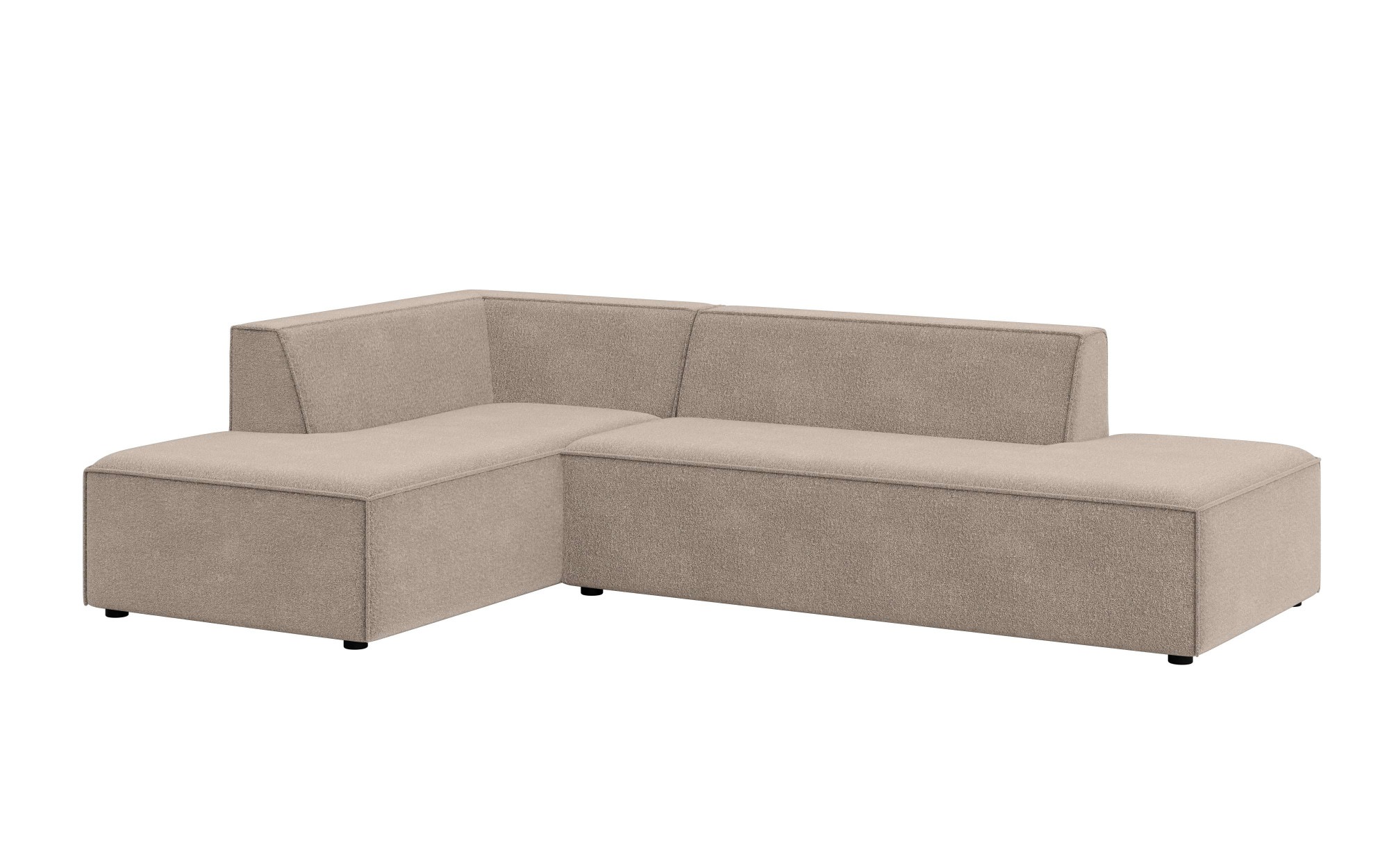 INOSIGN Ecksofa »Ecksofa Cavan mit Ottomane links oder rechts bestellbar«, L-Form mit Wellenunterfederung, Maße B/T/H: 270/180/72 cm