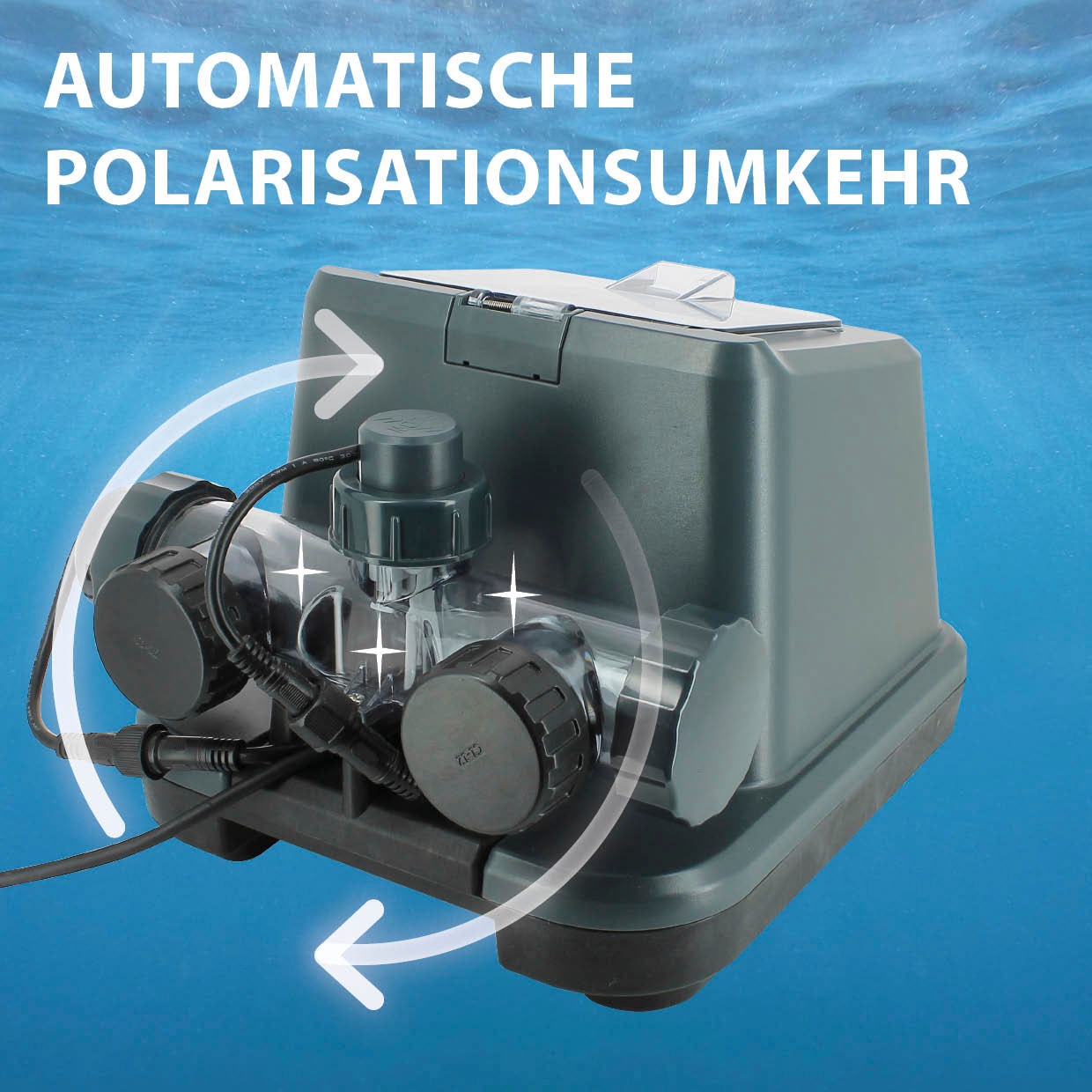Gre Salzwassersystem »Salz-Elektrolyse System«, (Set), Salzelektrolyse für Pools bis zu 25m3