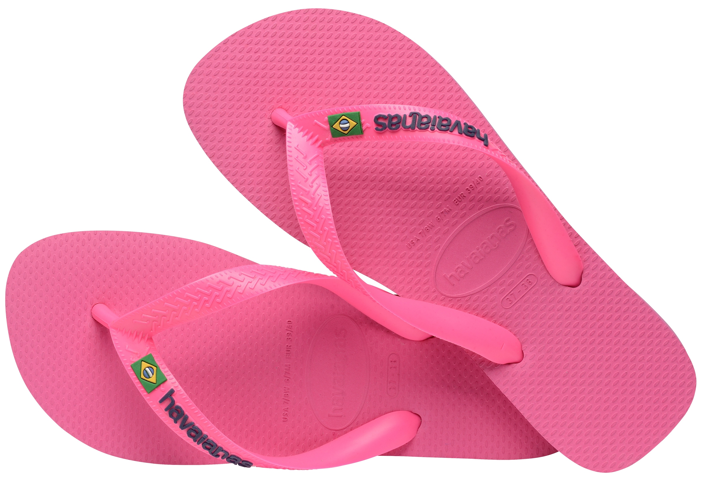 Havaianas Zehentrenner »BRASIL LOGO NEON«, Sommerschuh, Schlappen, Poolsildes mit Brasil Detail