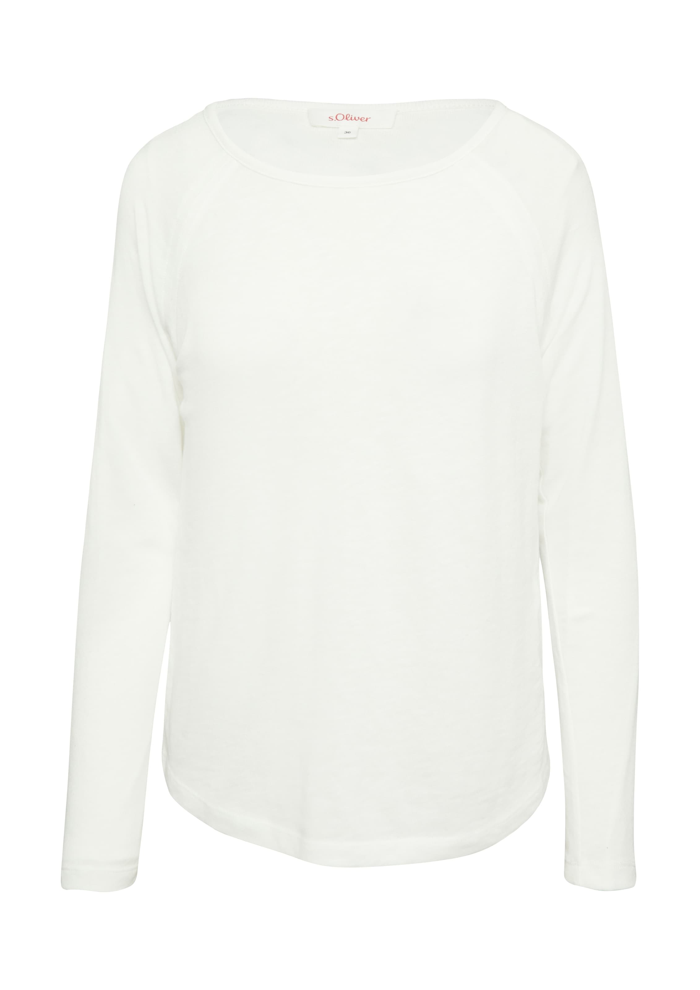 s.Oliver Langarmshirt, mit Flammgarnstruktur