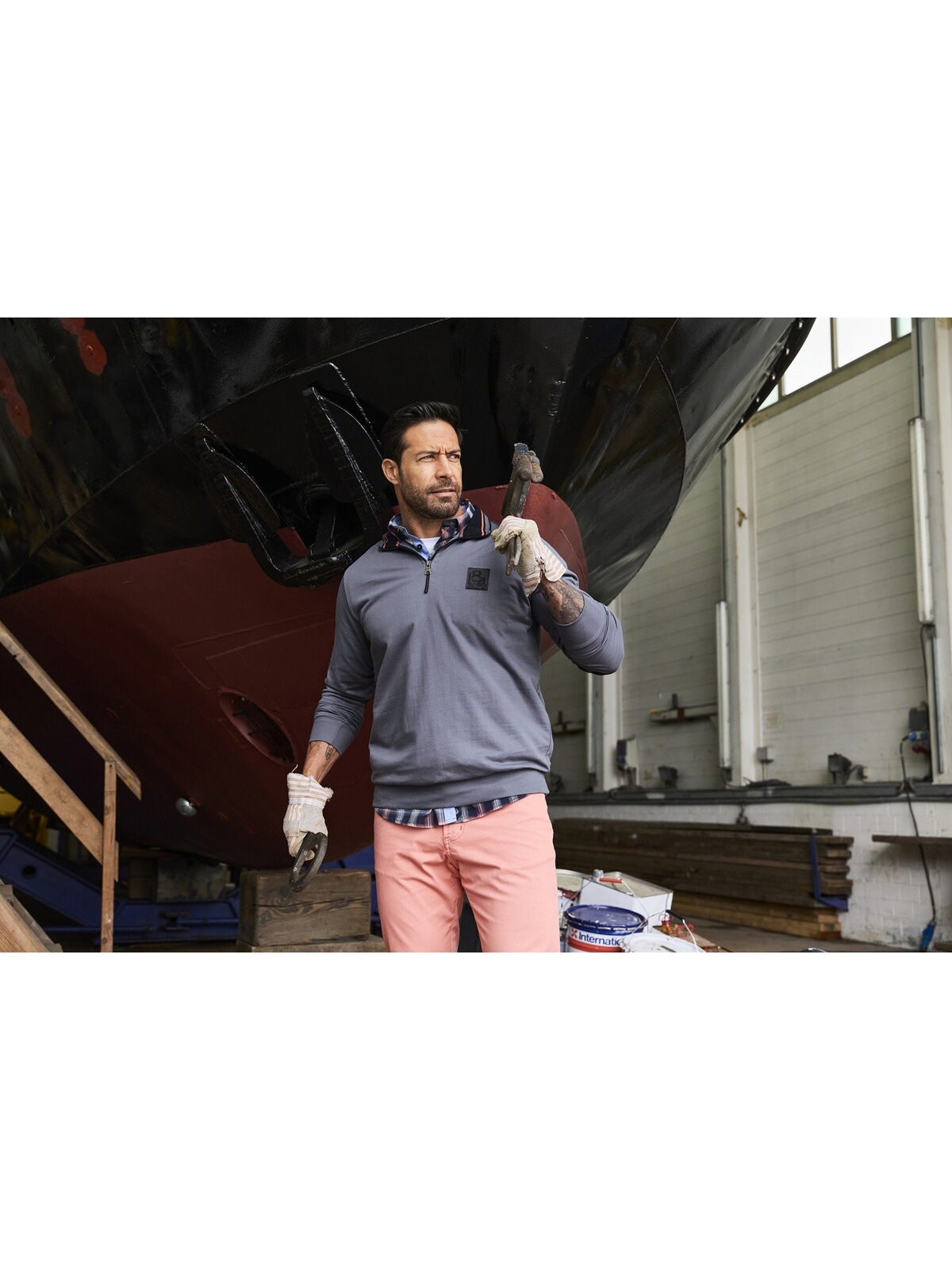 Jan Vanderstorm Sweatshirt »Sweatshirt JORDEBENK«, (1 tlg.)