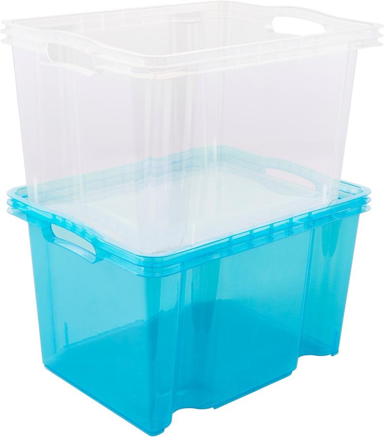 keeeper Organizer »franz«, (Set, 4 St.), Aufbewahrungsbox, 13,5 L, hochwertiger Kunststoff