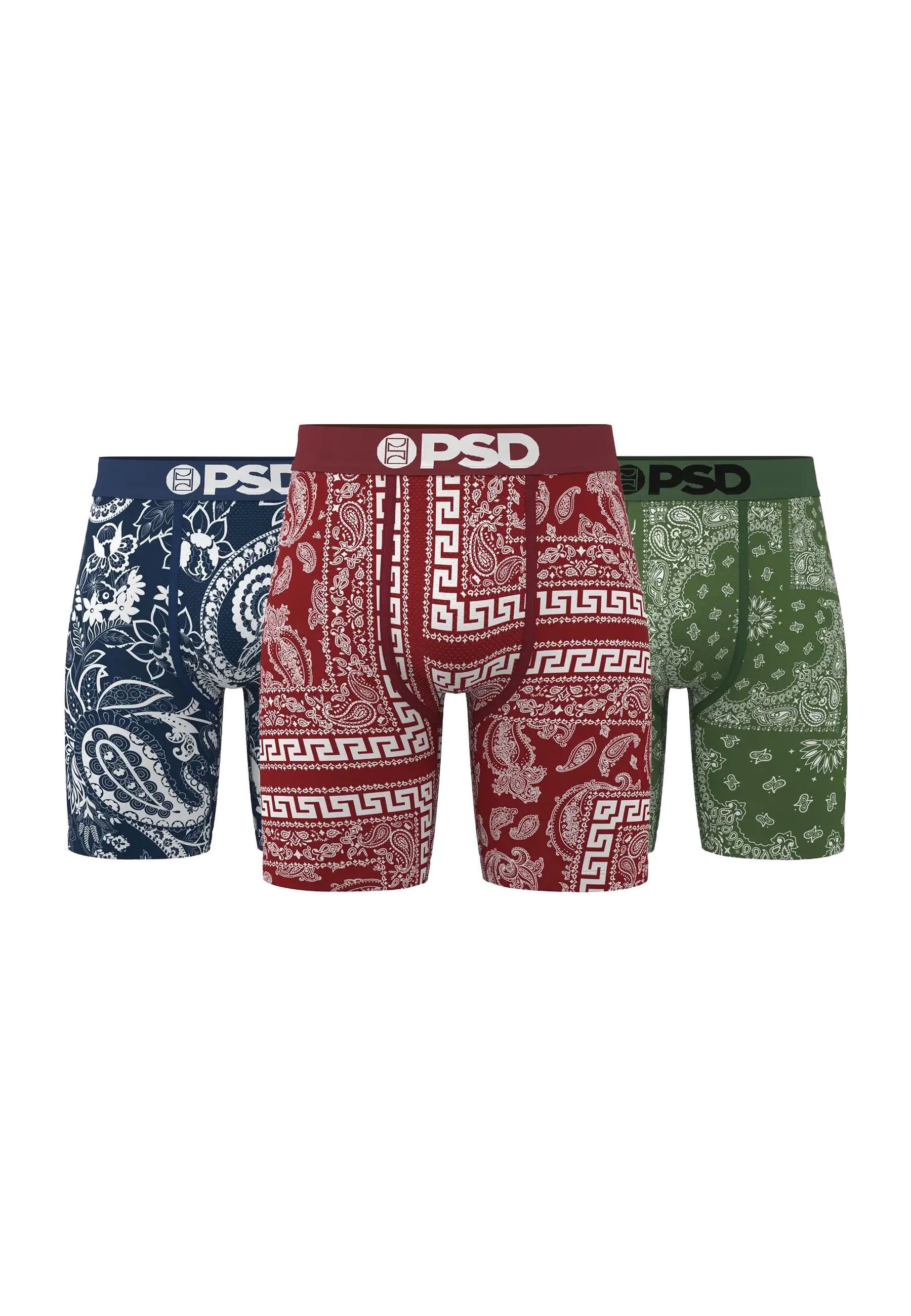 PSD Boxershorts "PSD DARK BANDANA 3 BOXERSHORTS PACK" 1 Stk. günstig online kaufen
