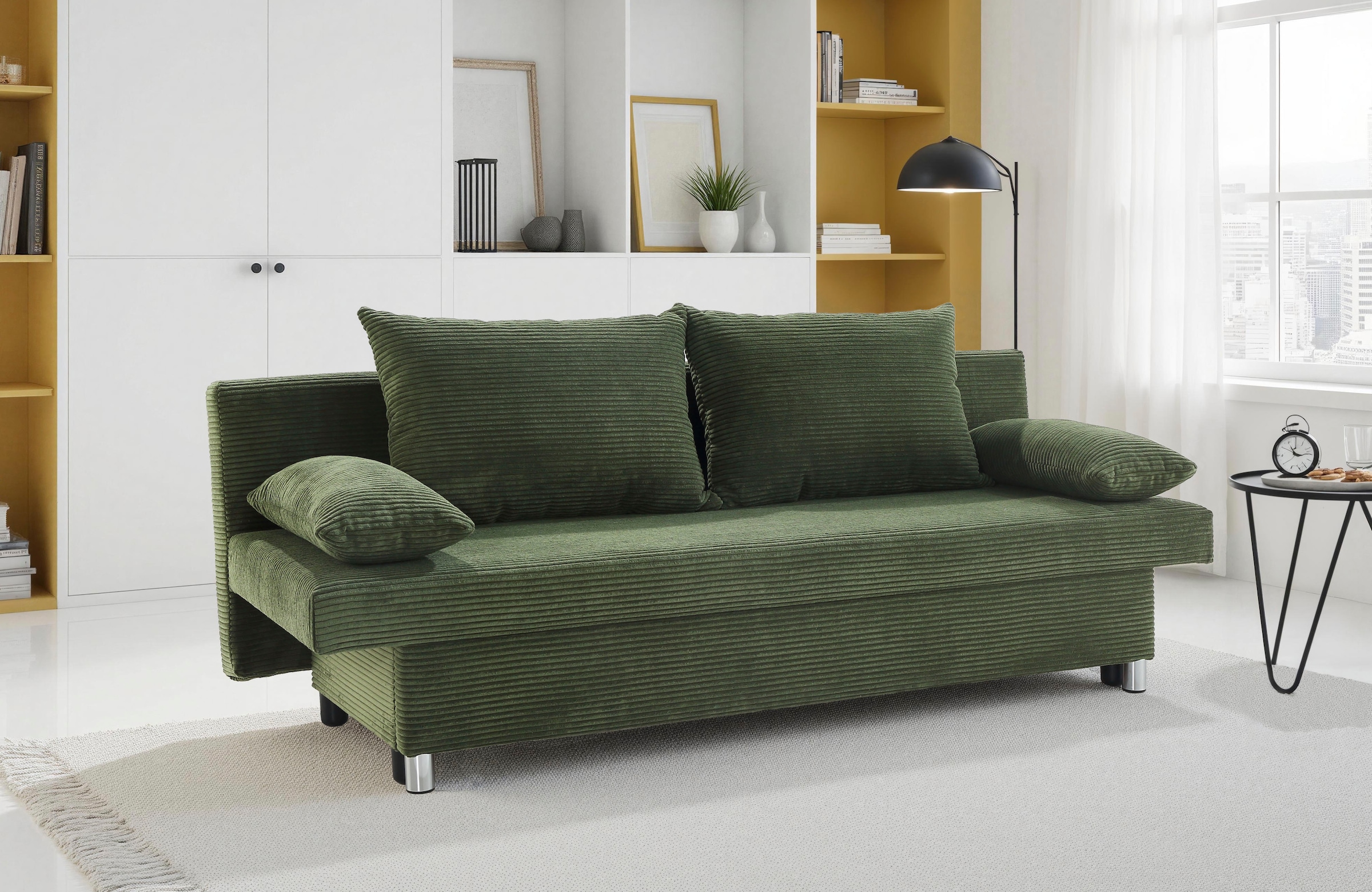 Jockenhöfer Gruppe Schlafsofa "B: 191 cm, Liegefl. 120x191 cm" mit Schlaffunktion & Bettkasten