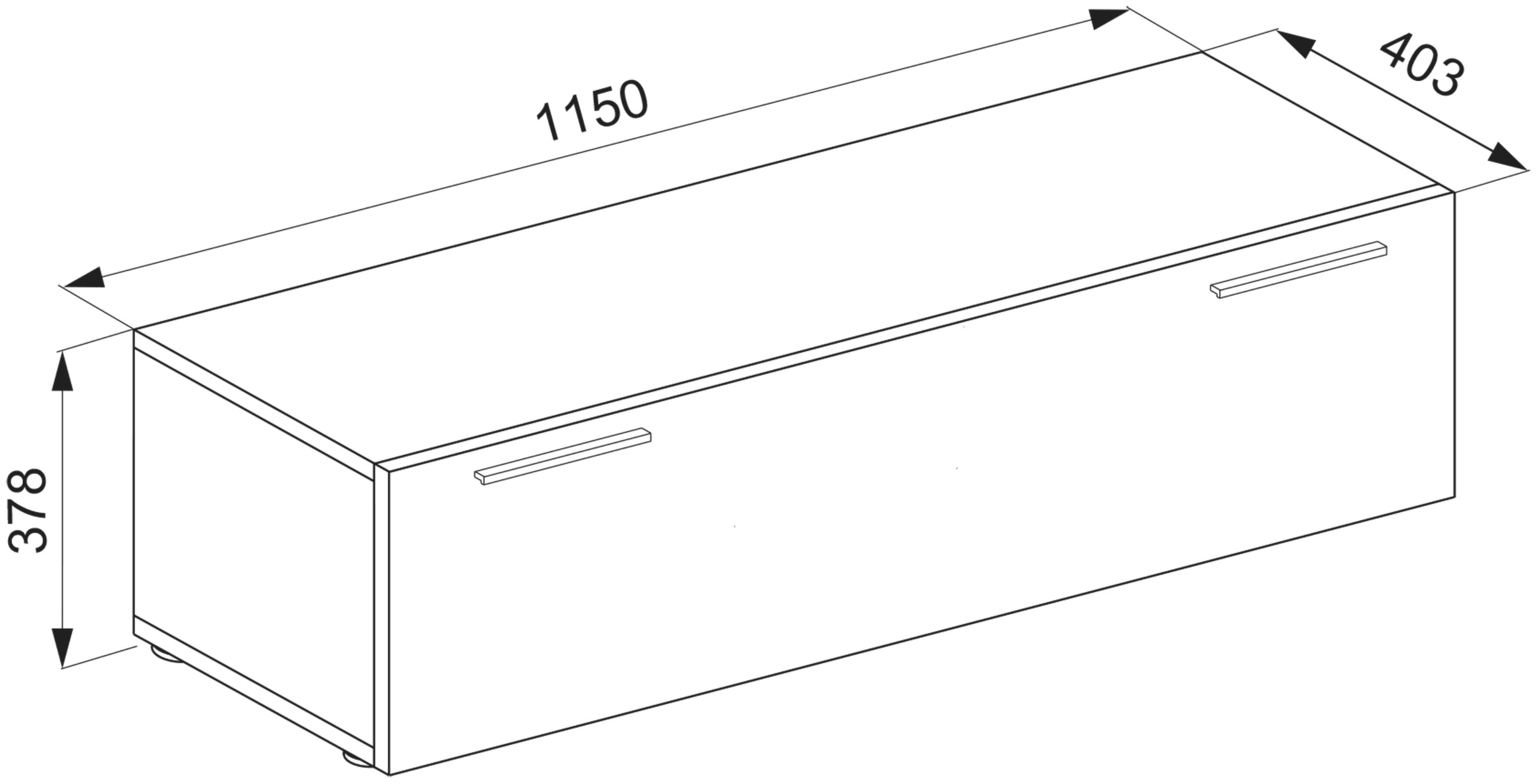 VCM Wohnzimmertisch »TV Wand Hänge Lowboard Fernsehschrank Fernso M«