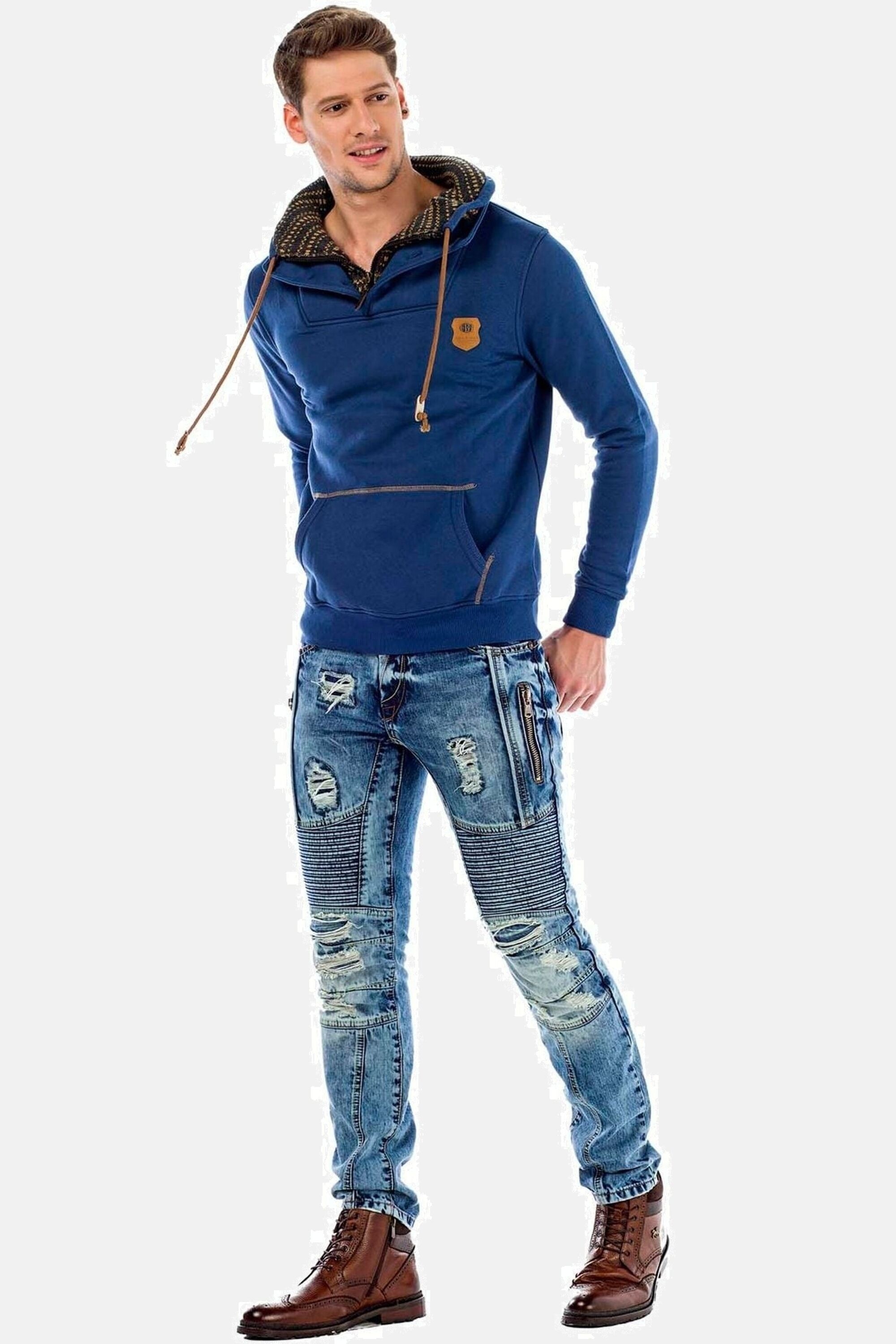 Cipo & Baxx Sweatshirt »Pullover«, im coolen Look, C-44200