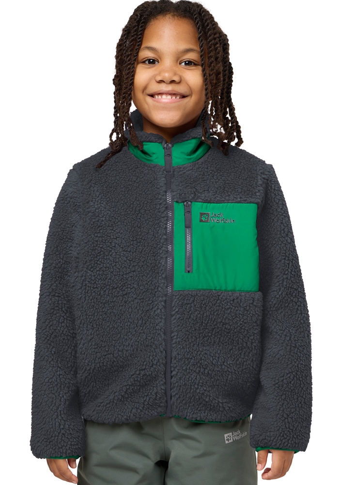 Jack Wolfskin Fleecejacke »ICE CURL JACKET K«, Wärmend, winddicht, Übergangsjacke
