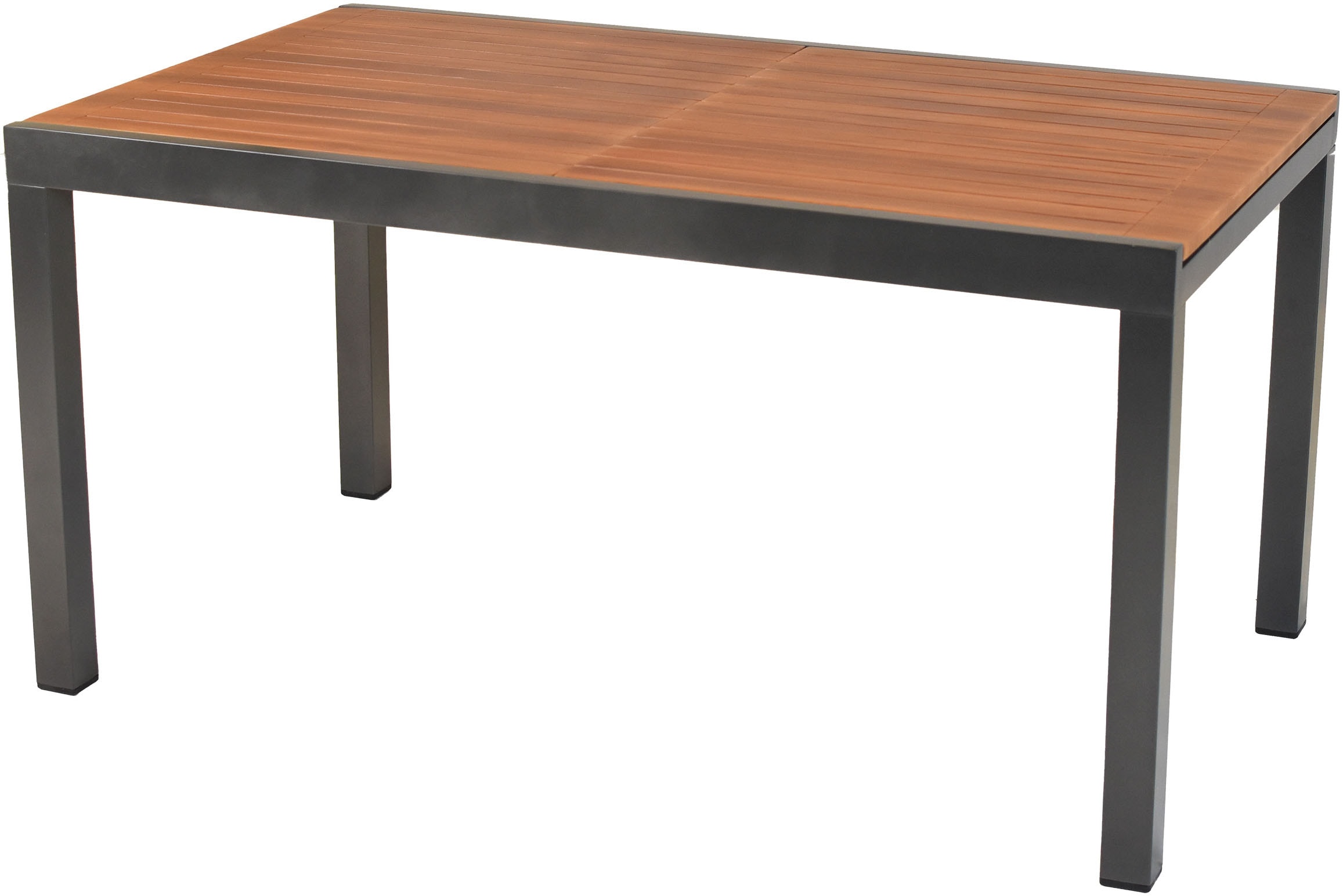 MERXX Garten-Essgruppe »»Thasos««, (Set, 7 tlg.), folierte Armlehnen und Tischplatte in Holzoptik