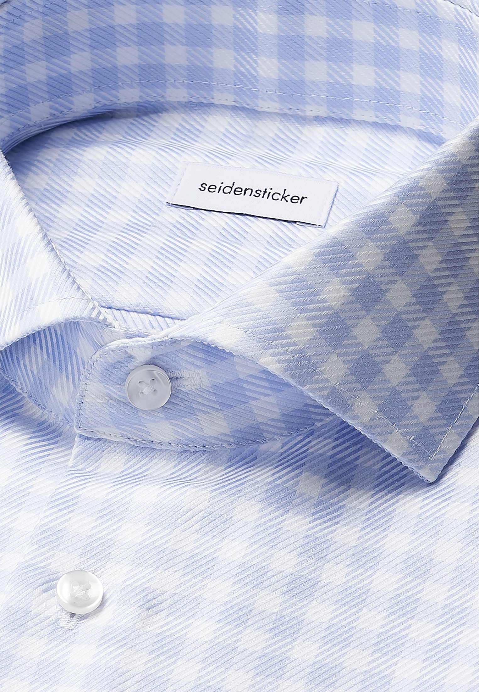 seidensticker Businesshemd »Schwarze Rose«, Shaped 1/1 Kentkragen Karo