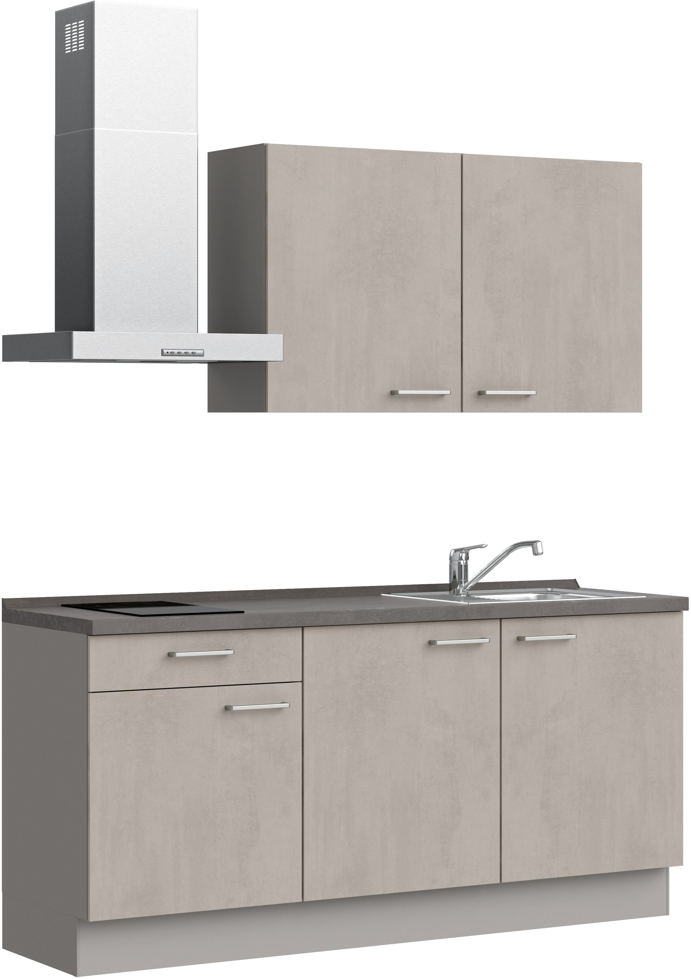 nobilia® Küchenzeile »"Riva I"«, vormontiert, Ausrichtung wählbar, Breite 180 cm, wahlw. mit E-Geräten
